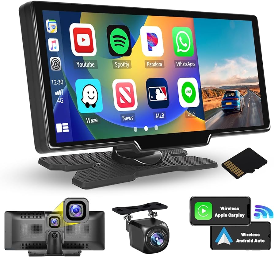 PANTALLA DE AUTO 11 PULGADAS CARPLAY Y ANDROID AUTO CON Sistema de navegación para coche con pantalla táctil