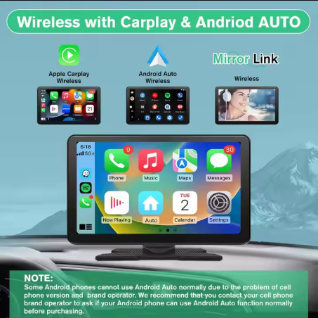 PANTALLA TACTIL CARPLAY Y ANDROID AUTO DE 7 PULGADAS