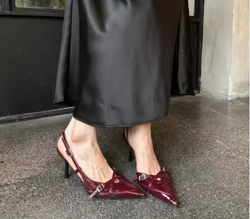 Red Patent Leather Heels