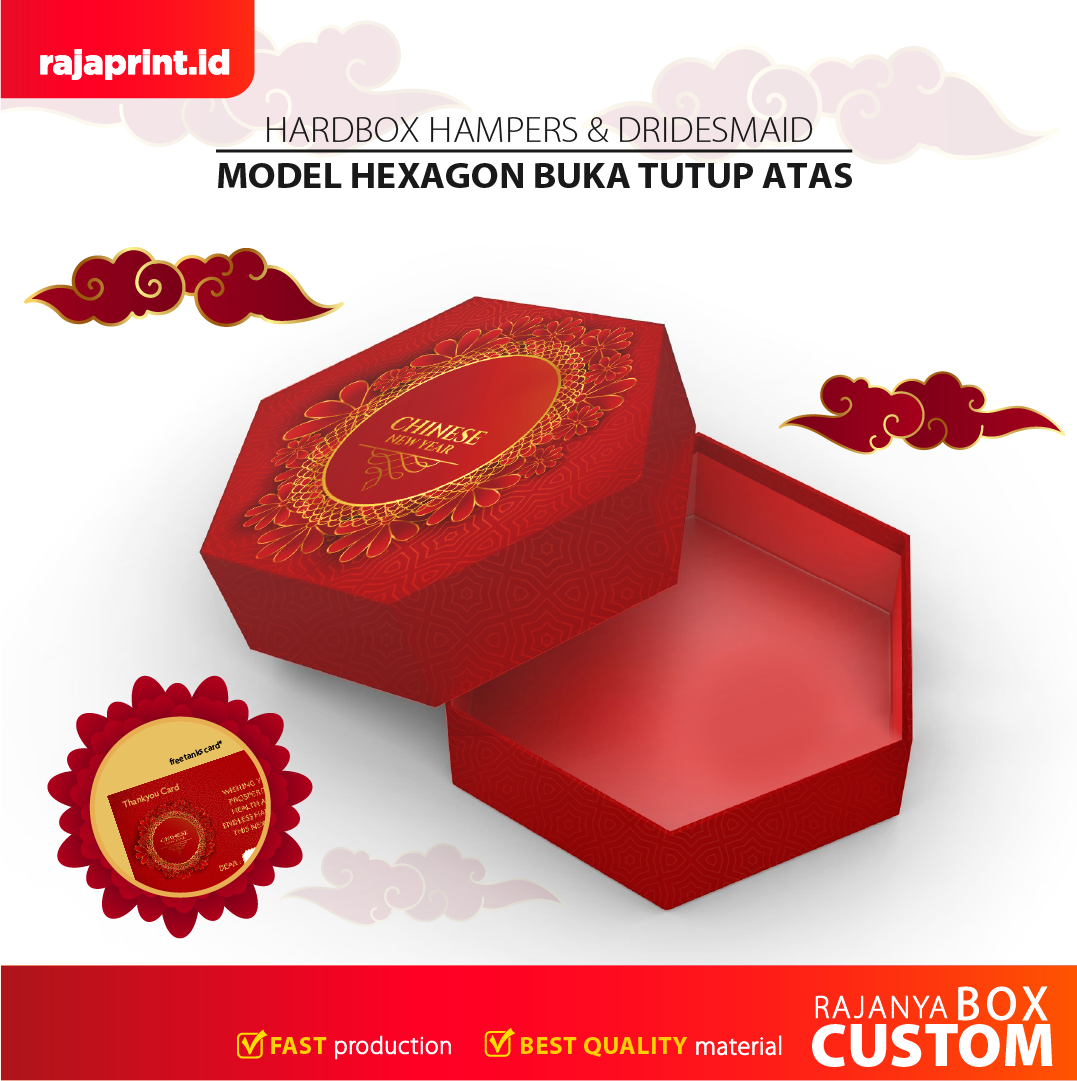 Model Hexagon Buka Tutup Atas