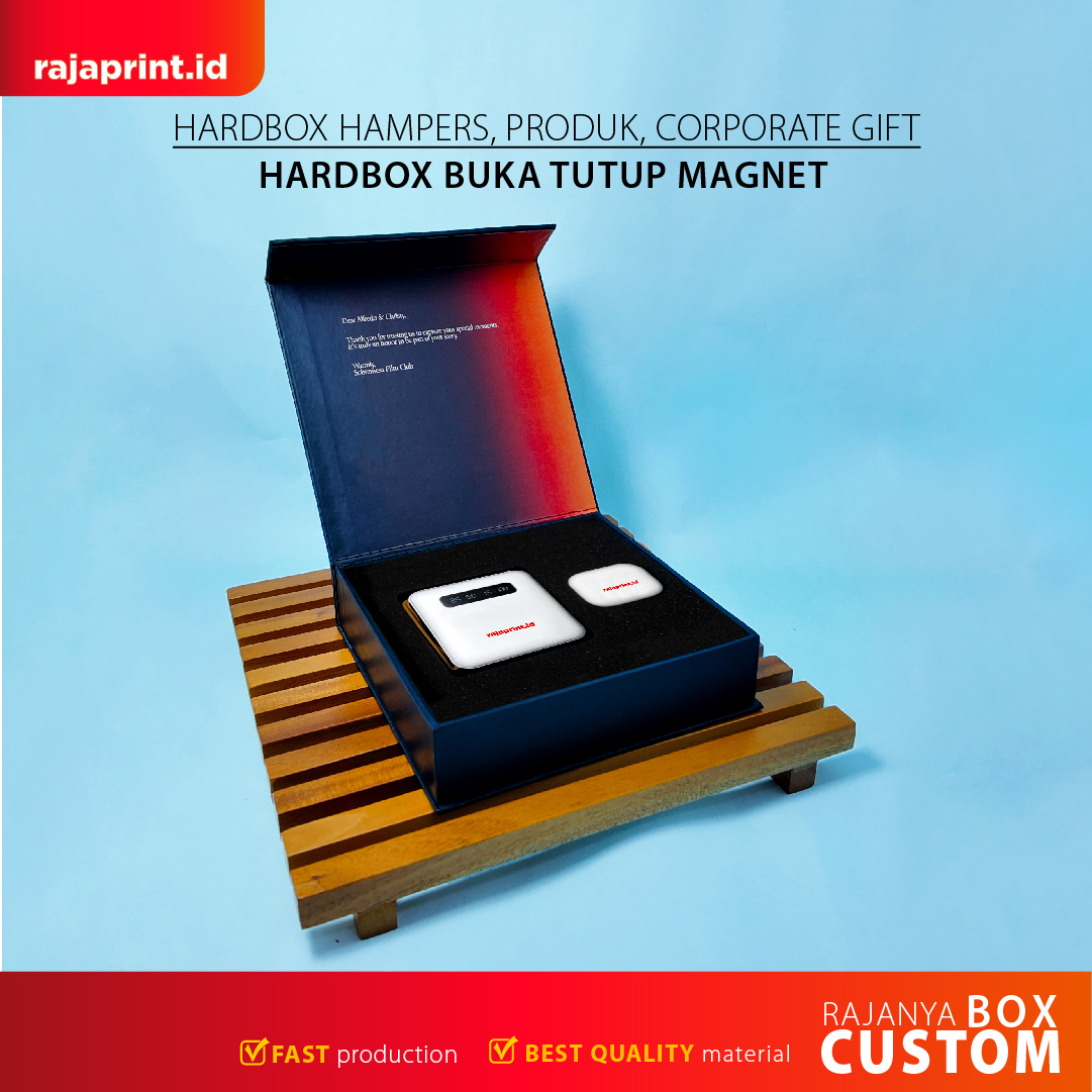 Hardbox buka tutup magnet