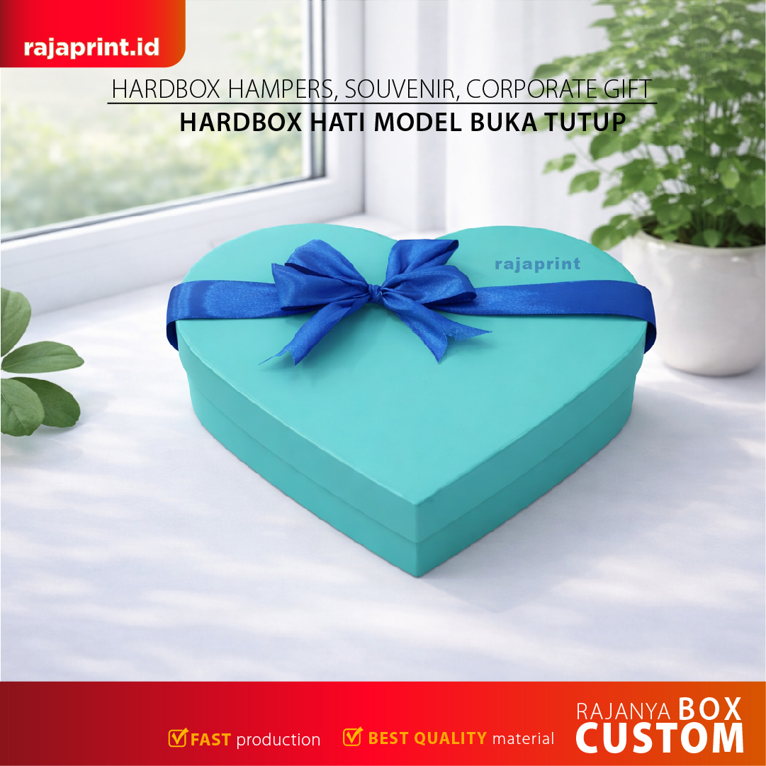 Hardbox Hati Model Buka Tutup