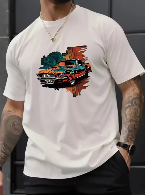 Vintage Car Graphic T-Shirt