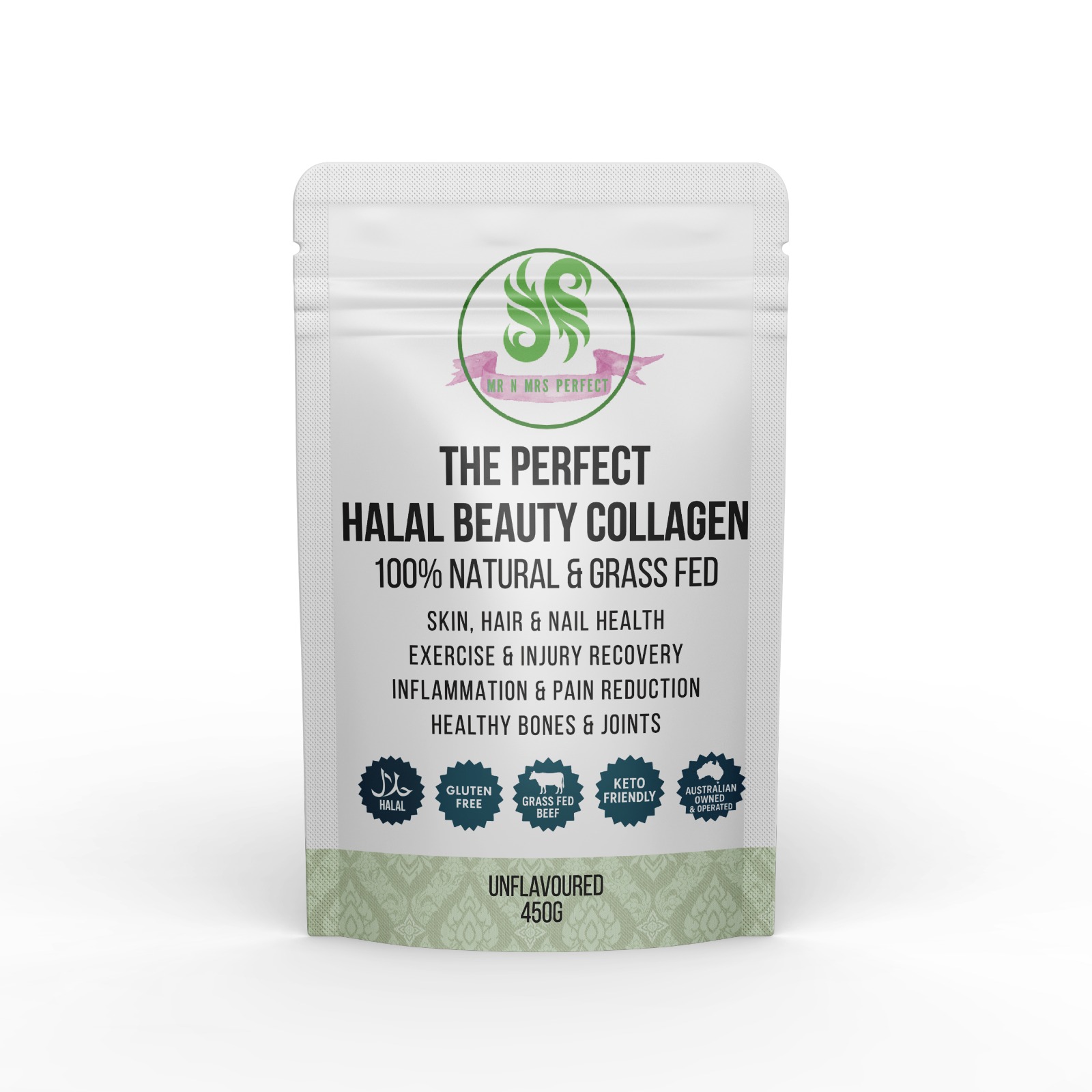 The Perfect Halal Beauty Collagen Powder 450g Unflavoured