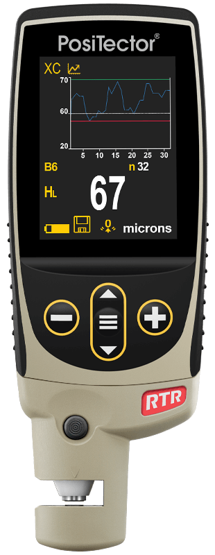 Electronic Surface Profile Gage DeFelsko PosiTector RTR H 20-115 micron