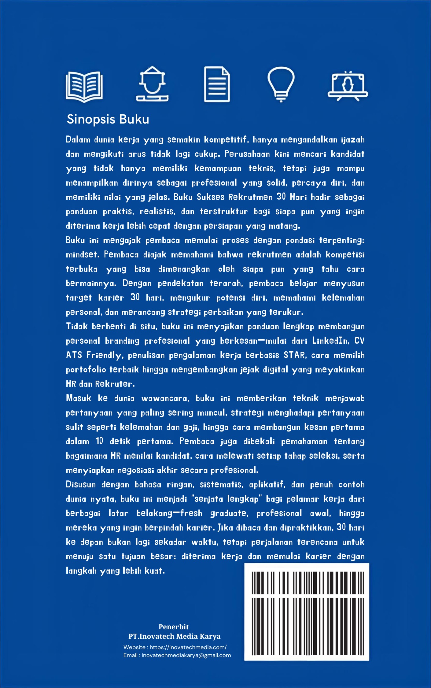 Sukses Rekrutmen 30 Hari (Mindset, CV, Wawancara, dan Strategi Negosiasi)