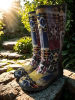 Patterned Rain Boots