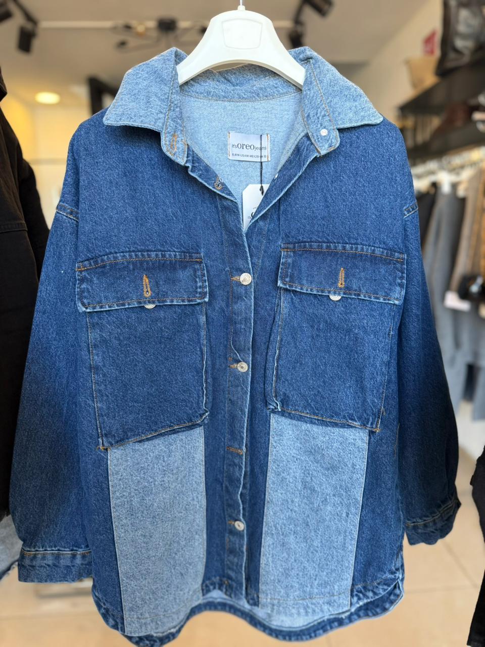 Oversized denim jacket