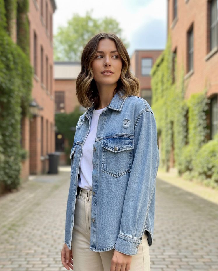 Chemise jeans