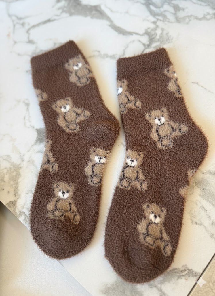 Fluffy Teddy Socks
