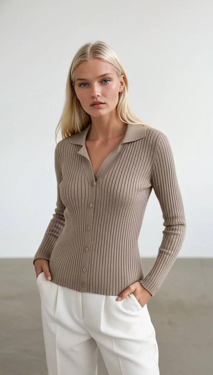 Polo Cardigan