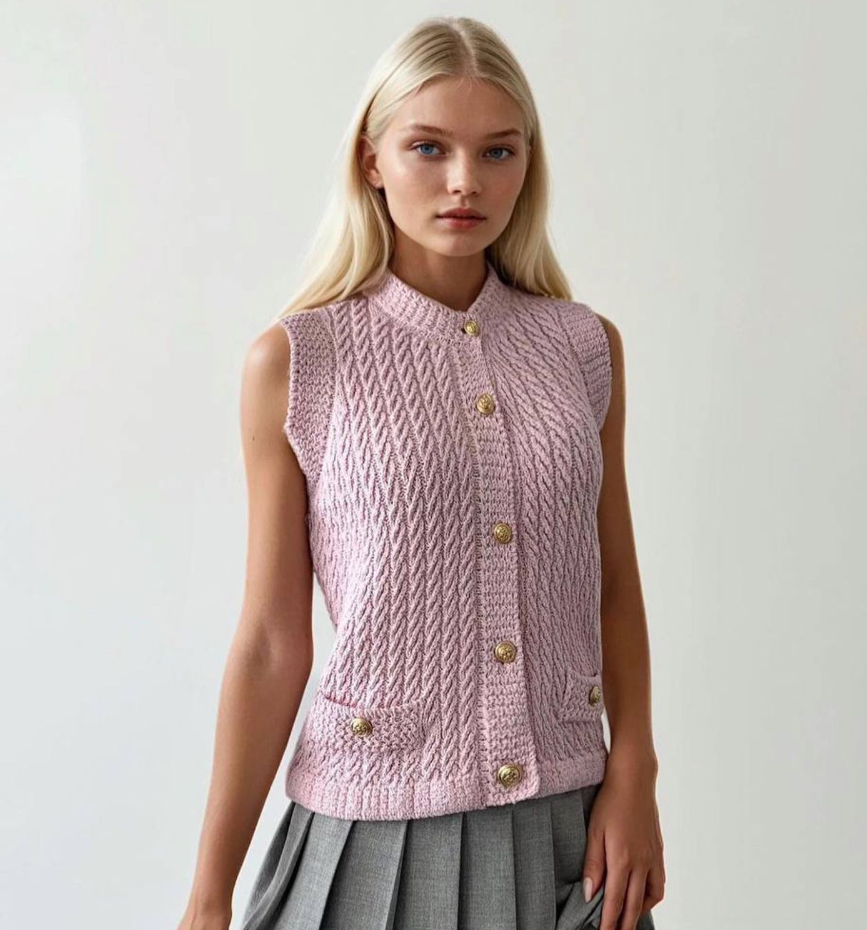 Knitted vest
