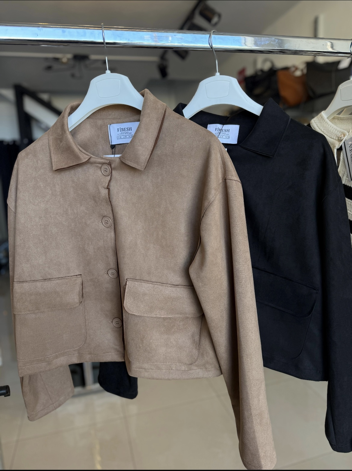 Cropped Suede Jacket