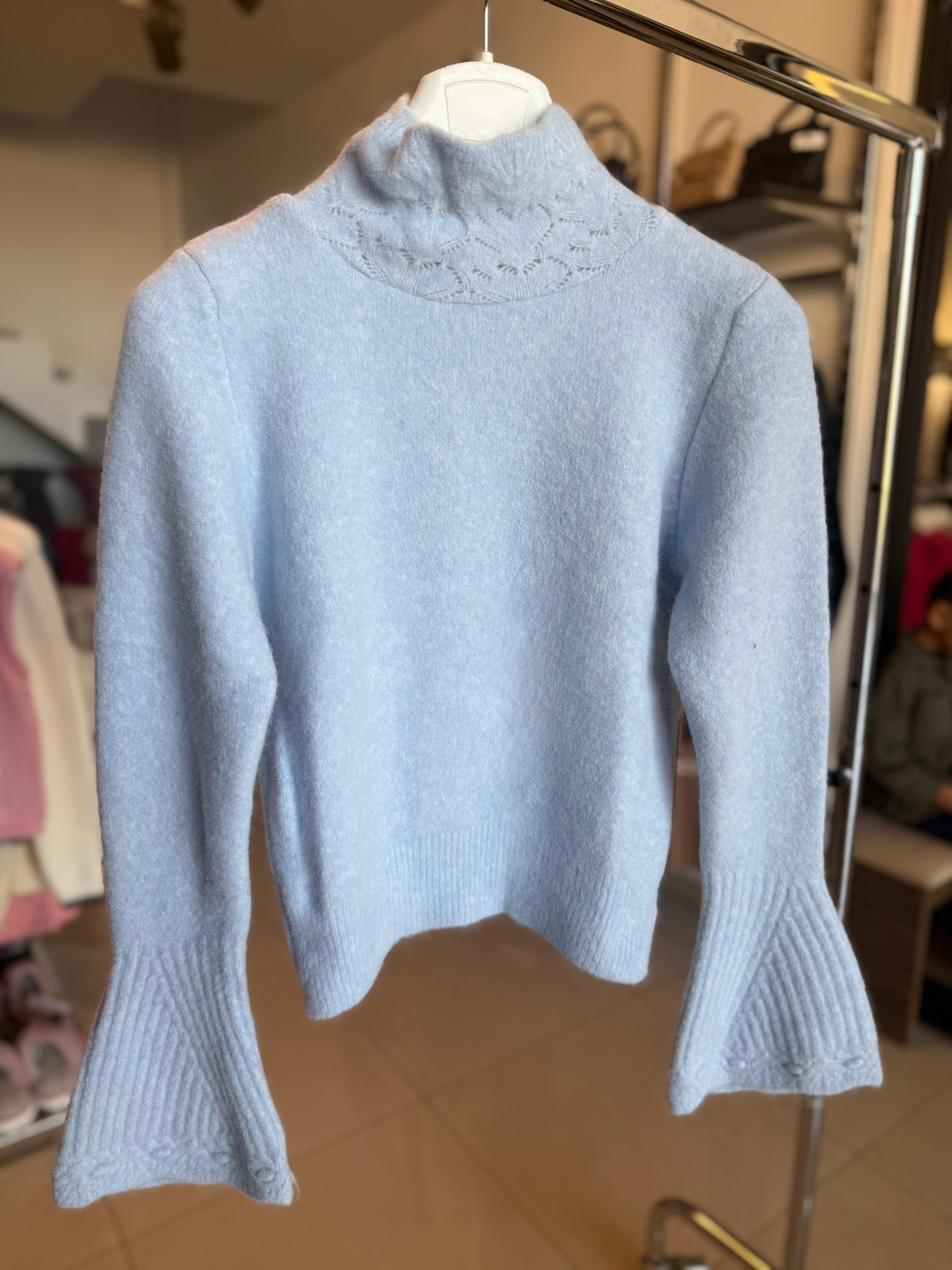 Flare High Neck Knit