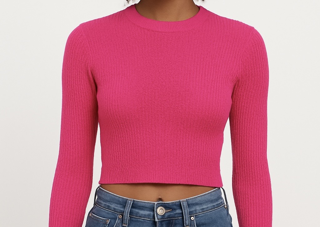 Wool crop top