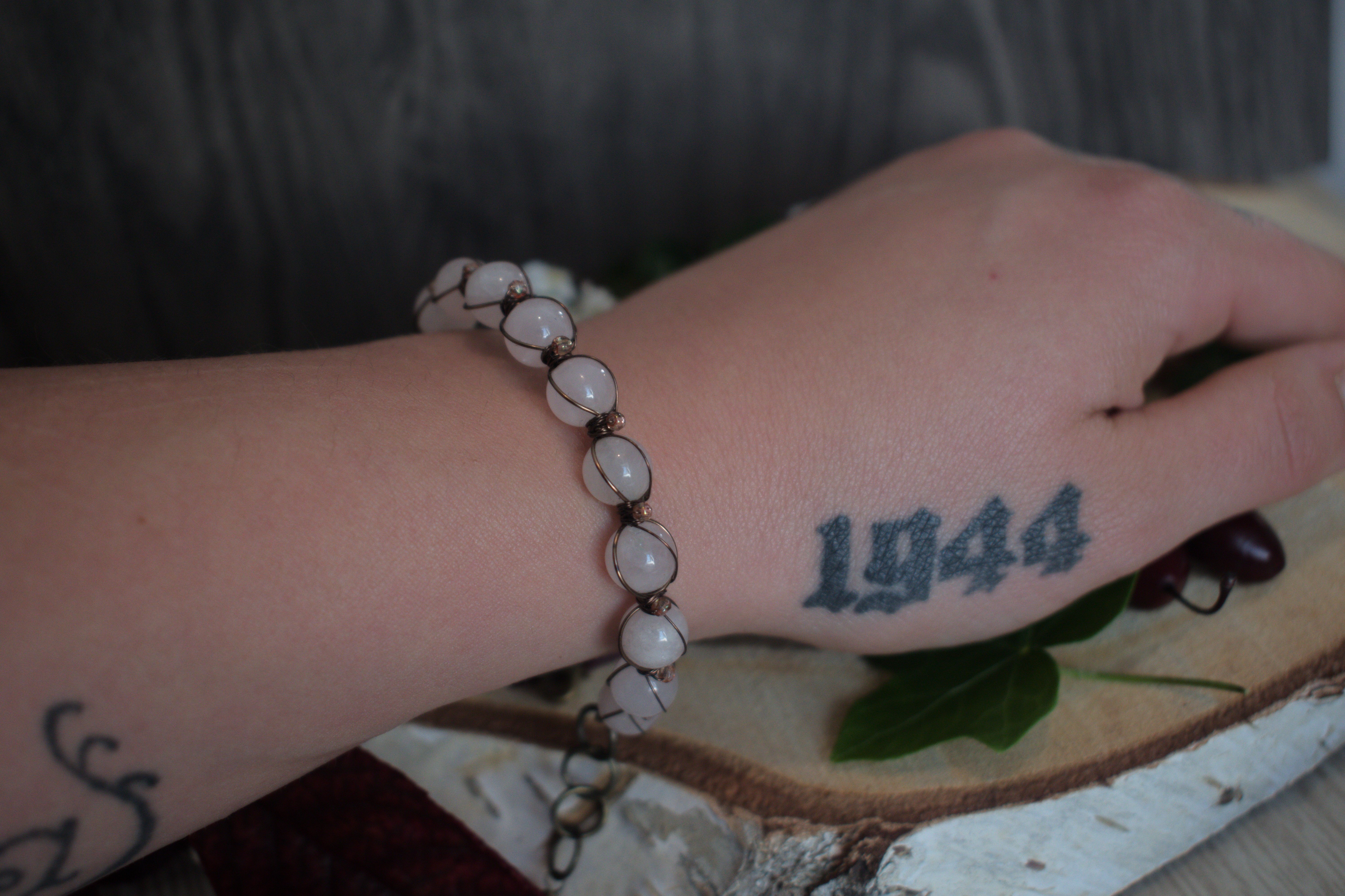 Bracelet ~Aralia~ Quartz Rose 
