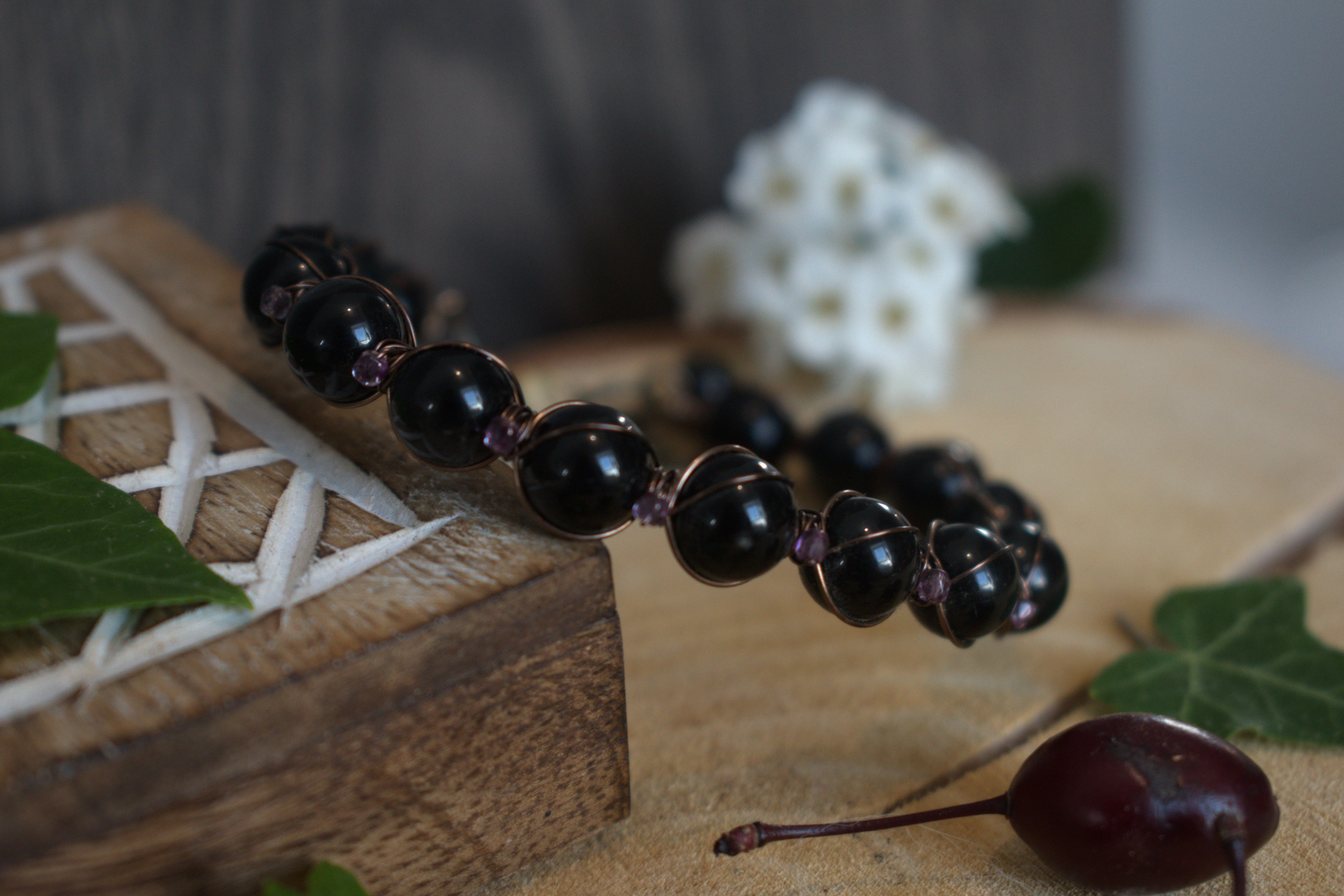 Bracelet ~Aralia~ Grenat