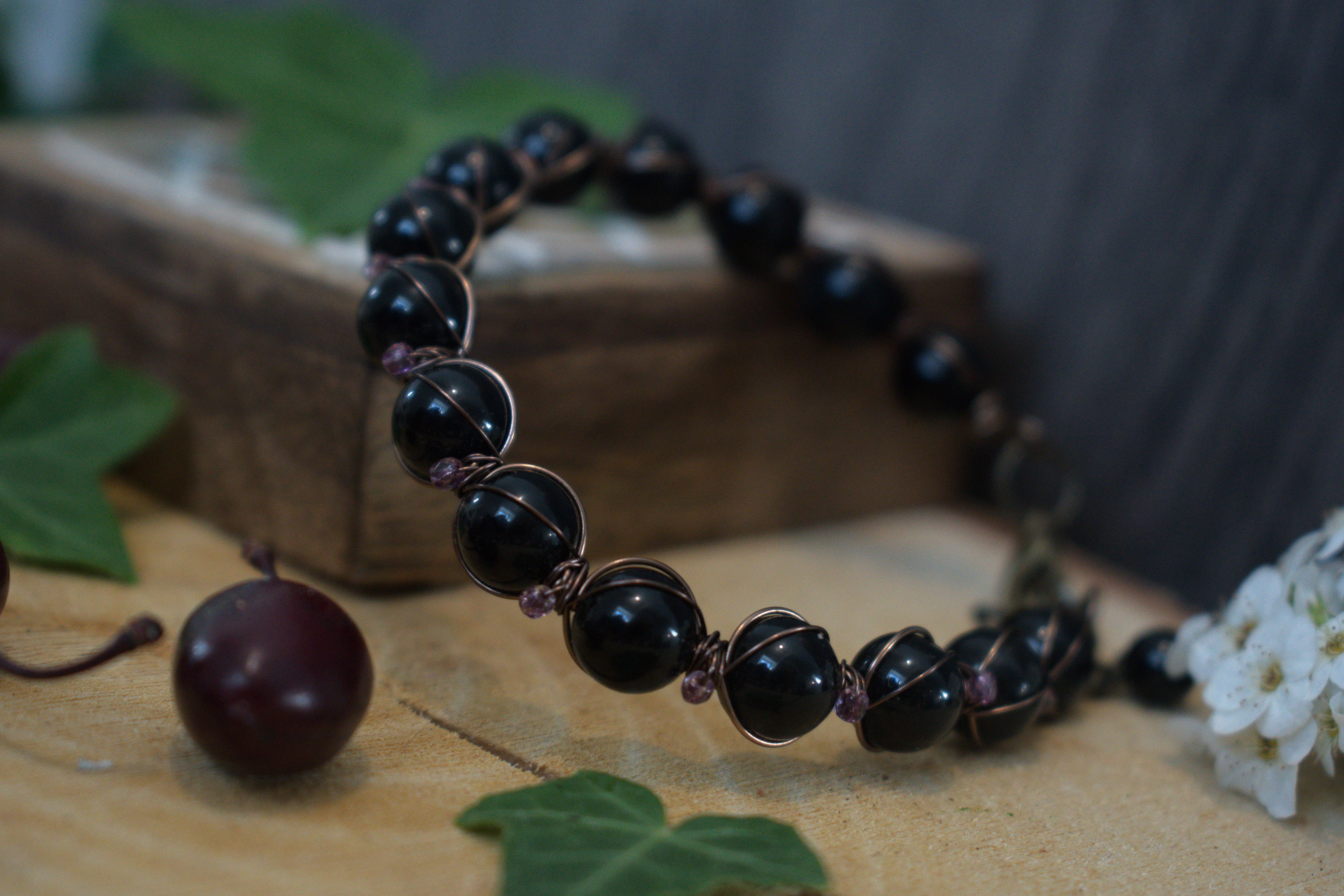 Bracelet ~Aralia~ Grenat