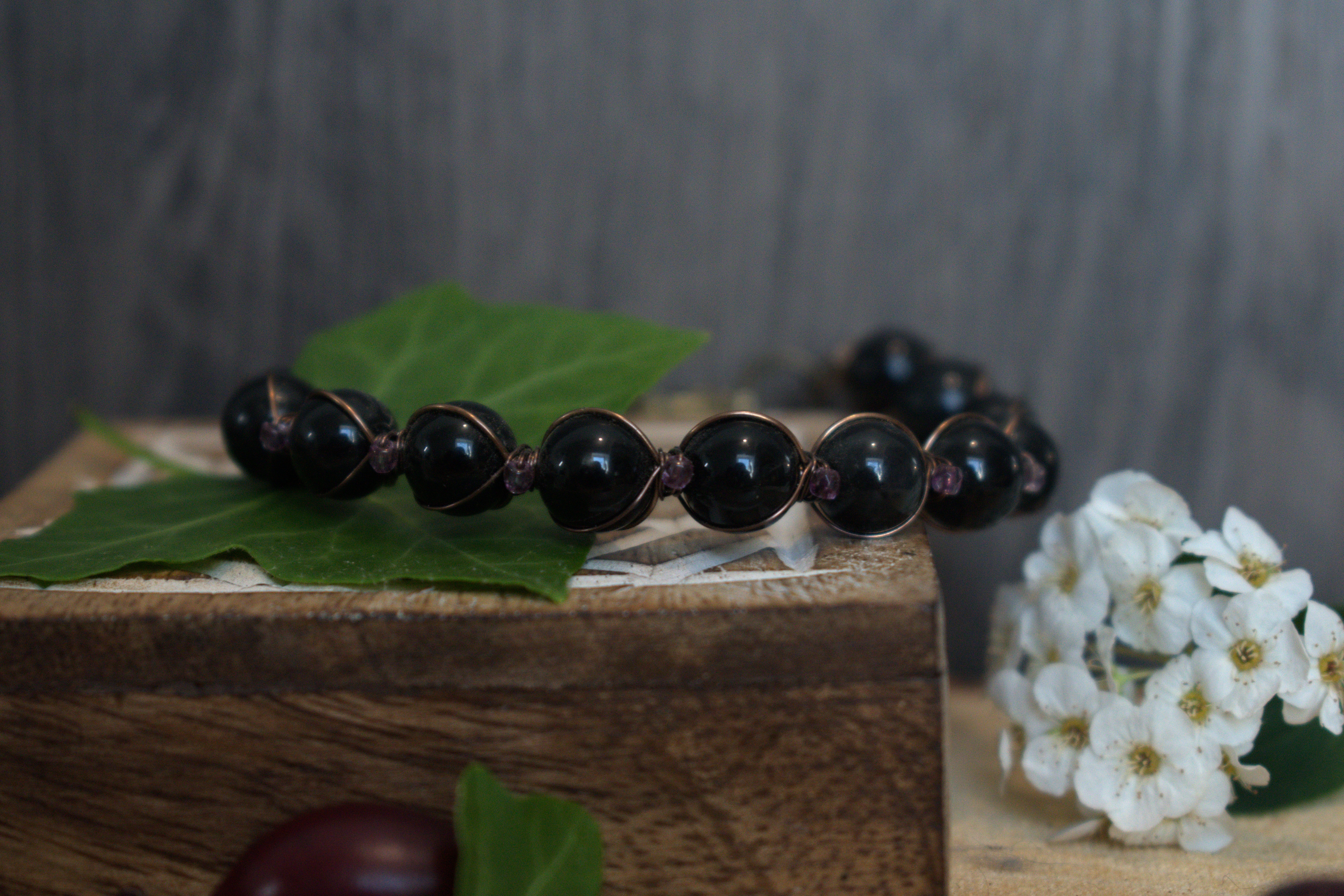 Bracelet ~Aralia~ Grenat