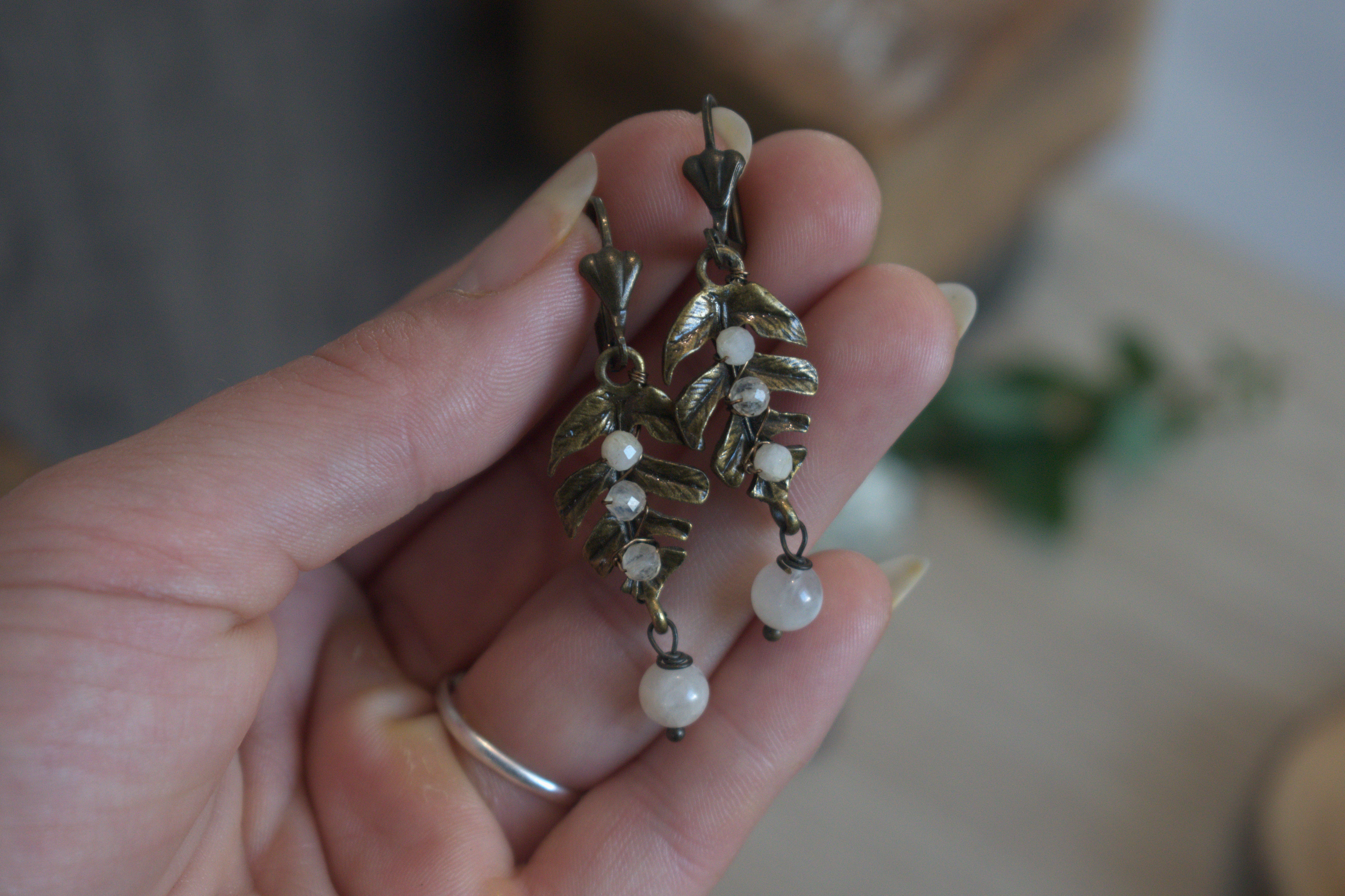 Boucles d'oreilles ~Servilia~ Péristérite