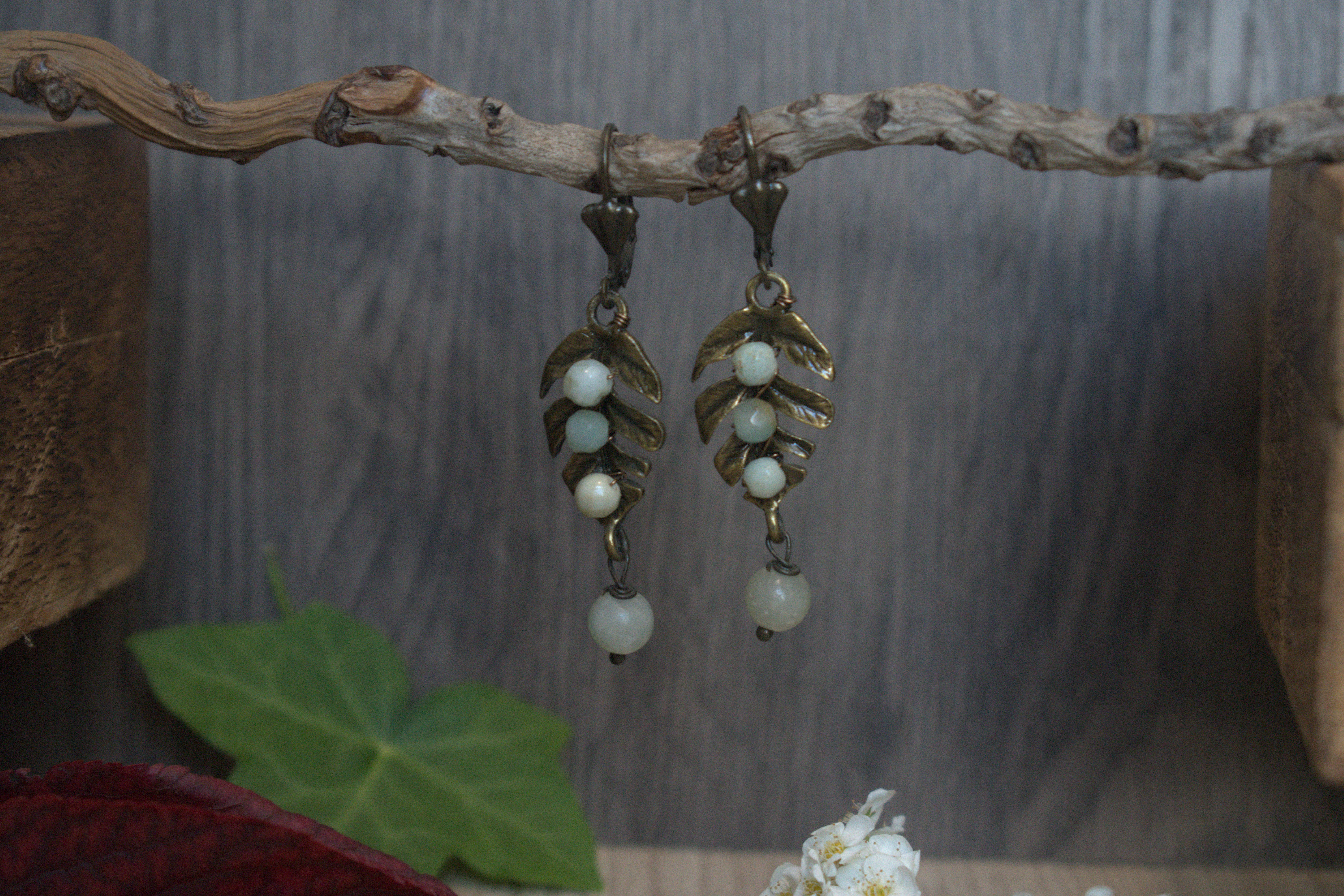 Boucles d'Oreilles ~Servilia~ Aventurine