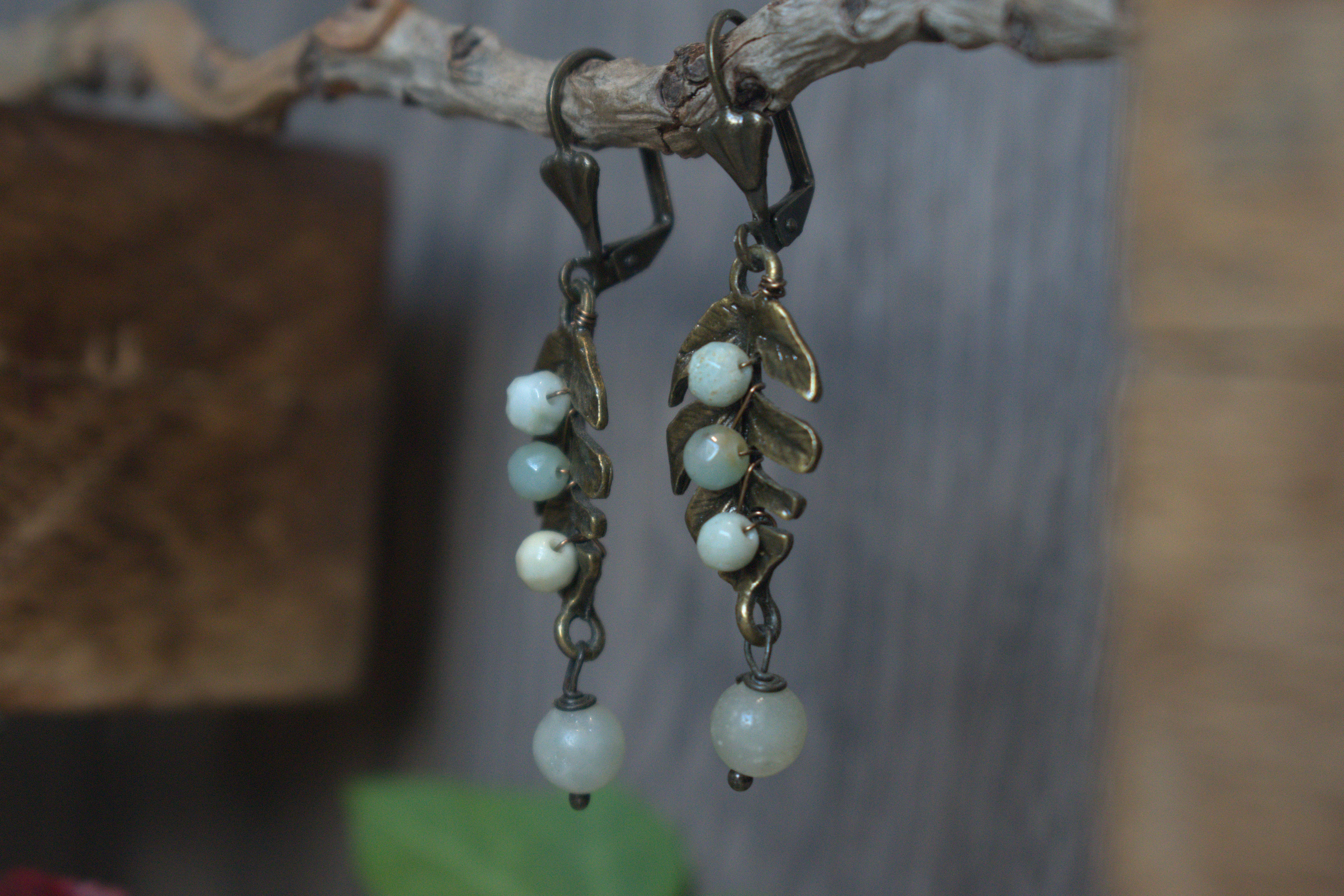 Boucles d'Oreilles ~Servilia~ Aventurine