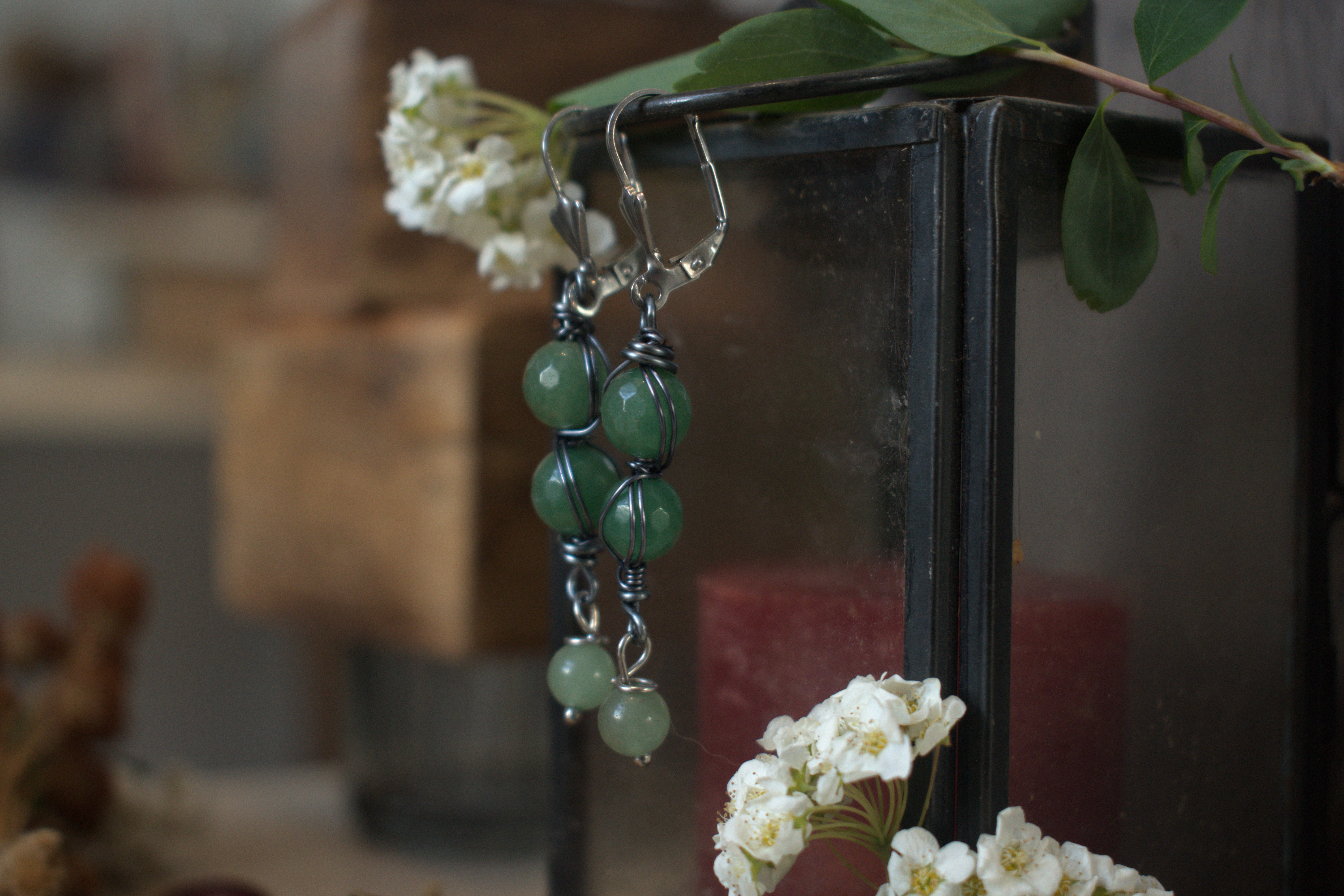 Boucles d'Oreilles ~Sybaris~ Aventurine