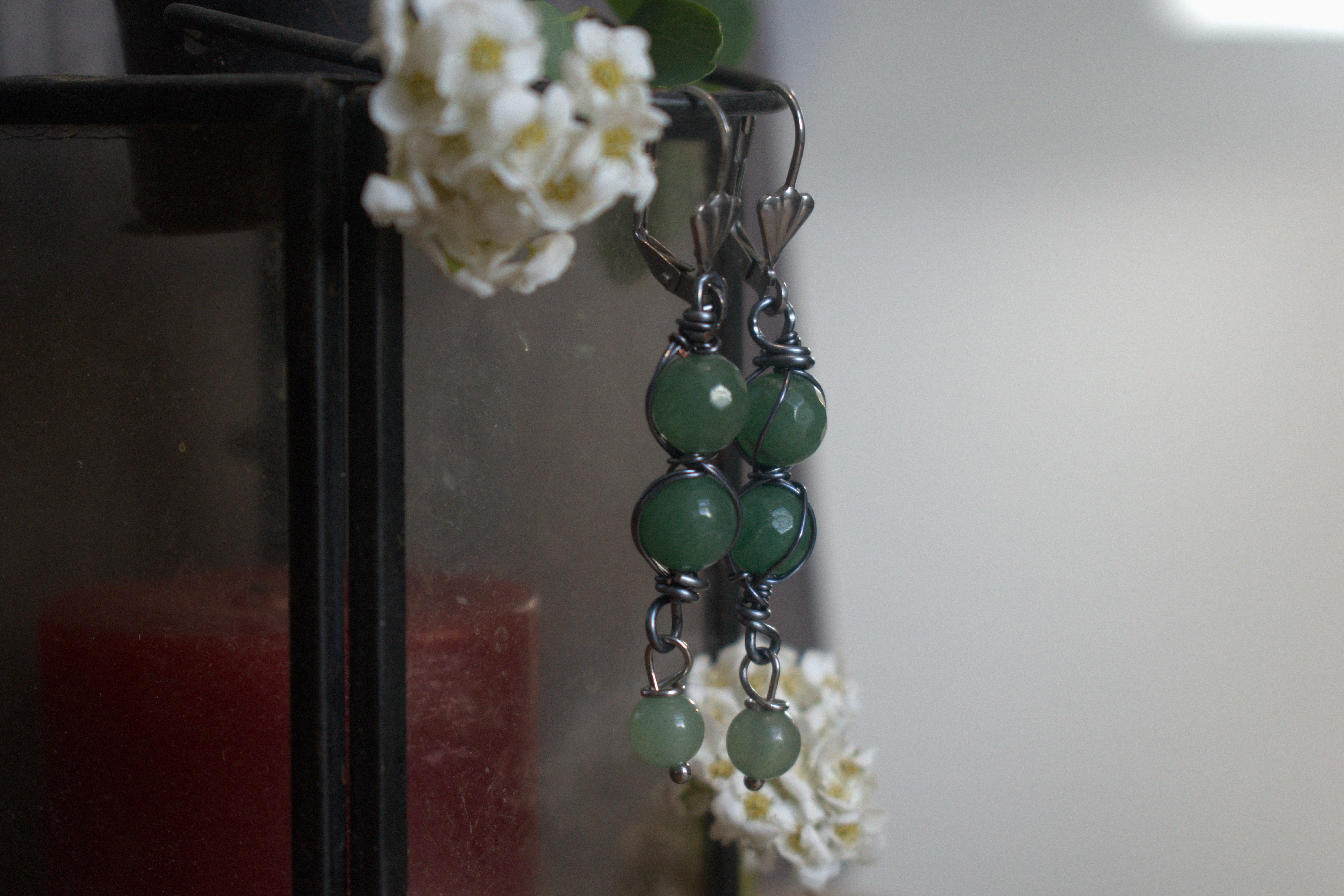 Boucles d'Oreilles ~Sybaris~ Aventurine