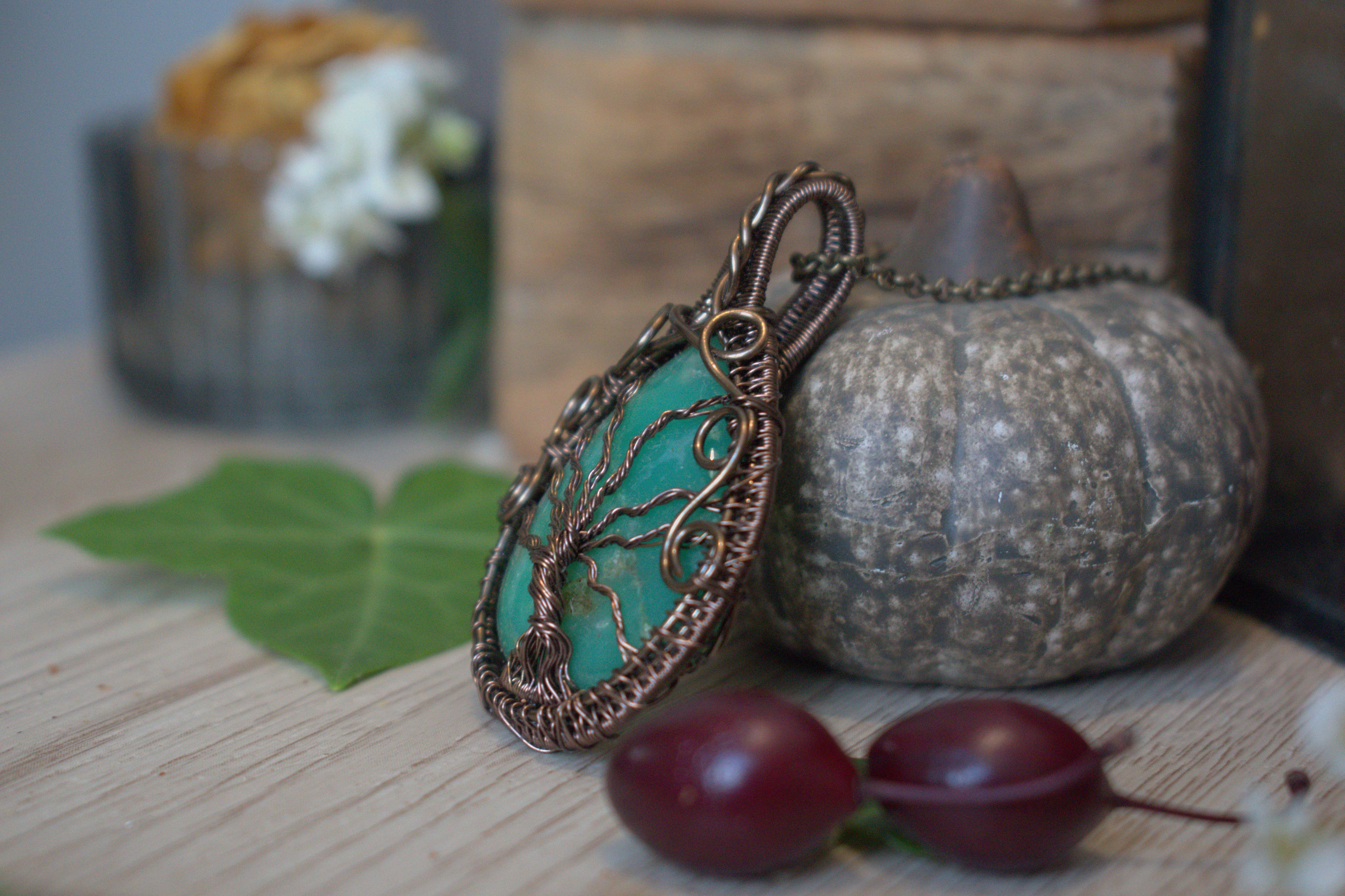 Collier ~L'Arbre Mystique~ Chrysoprase 
