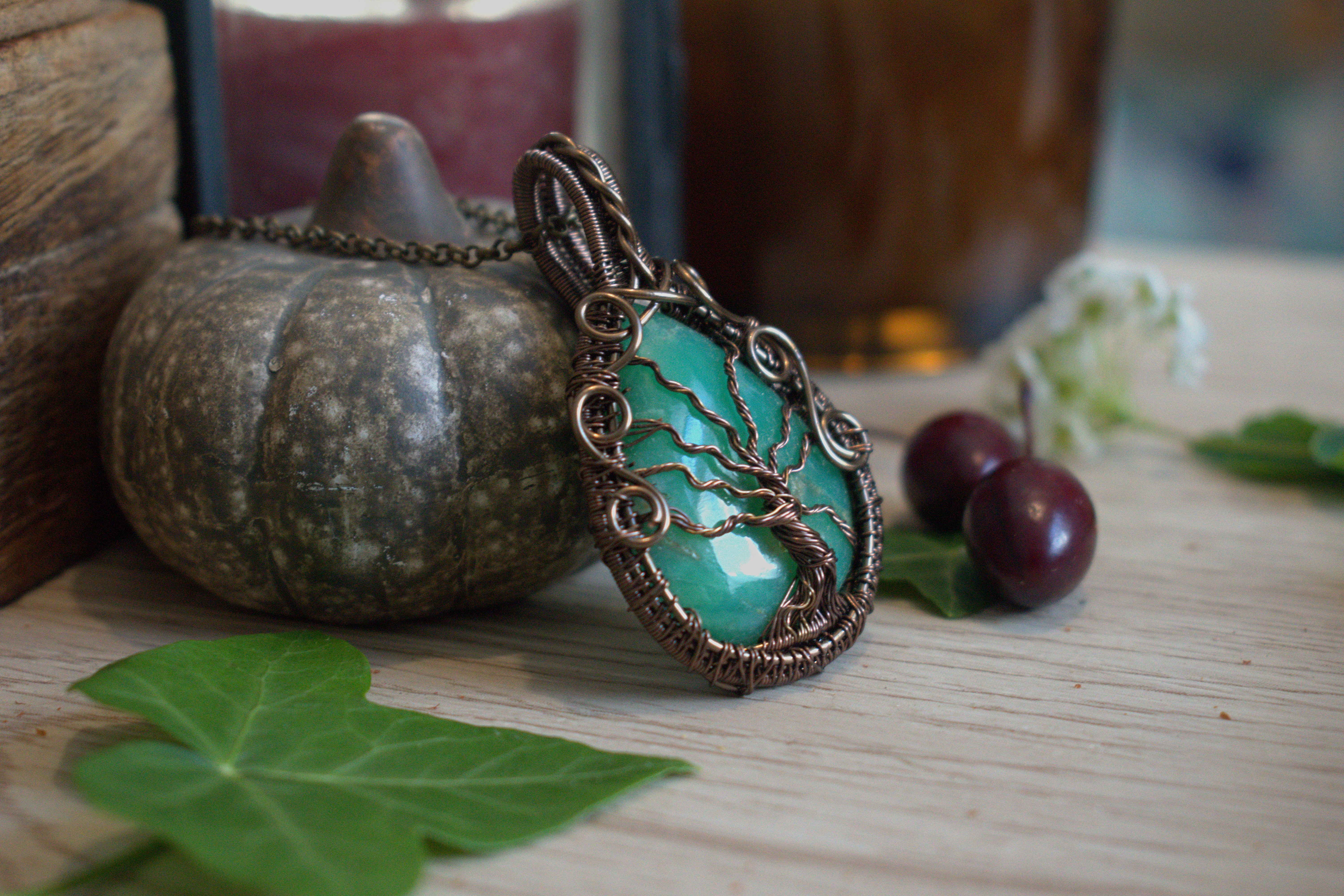 Collier ~L'Arbre Mystique~ Chrysoprase 
