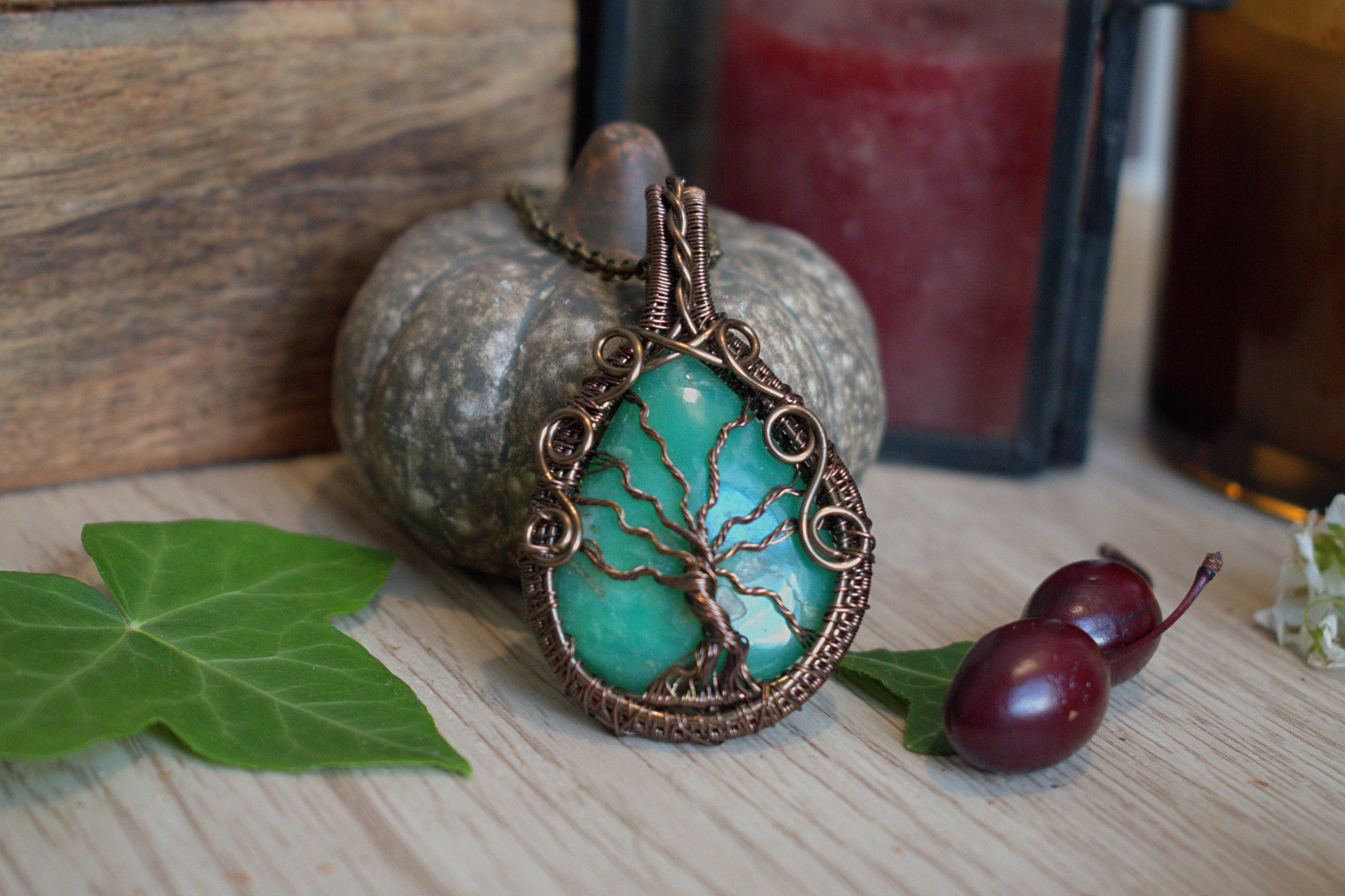 Collier ~L'Arbre Mystique~ Chrysoprase 