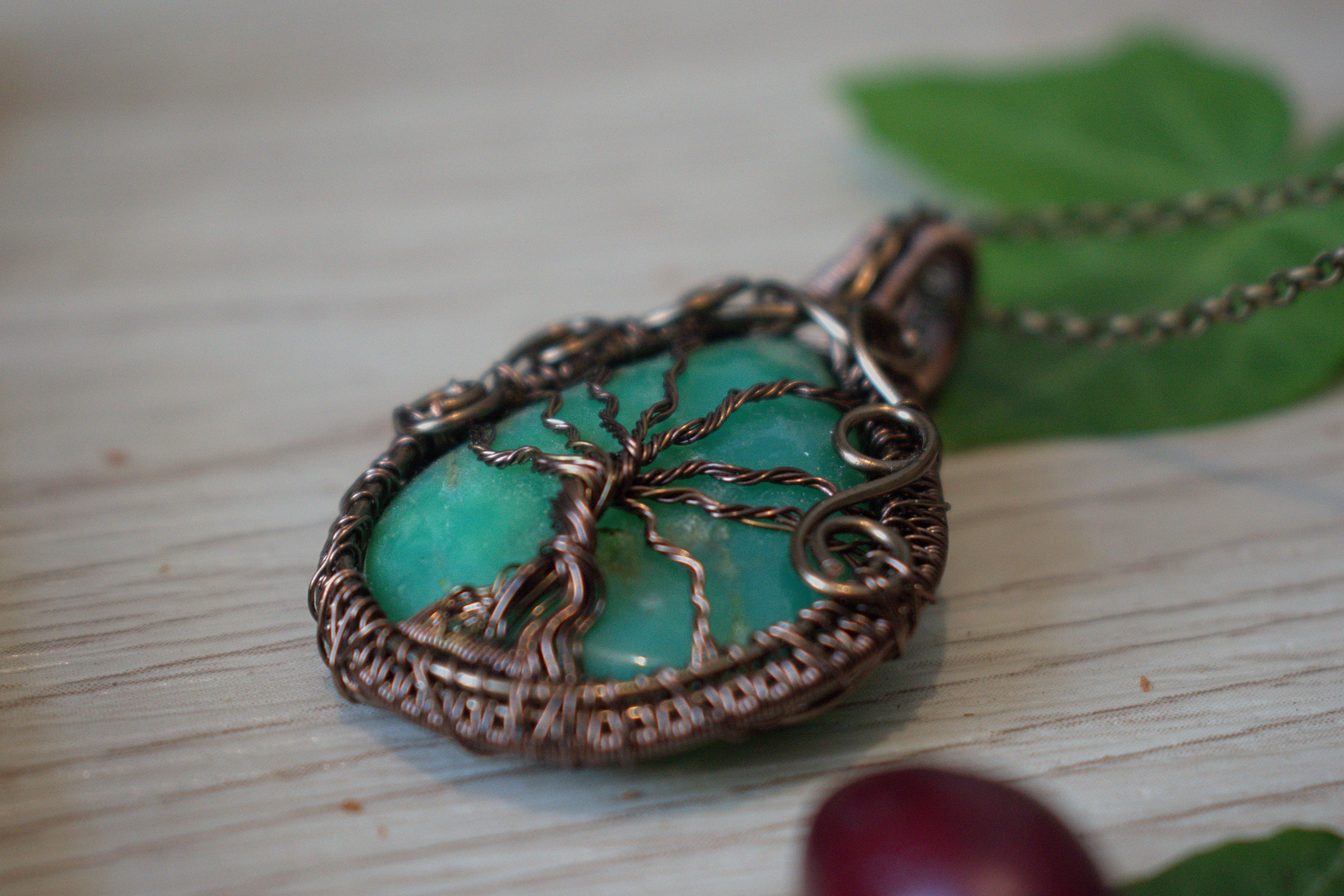 Collier ~L'Arbre Mystique~ Chrysoprase 