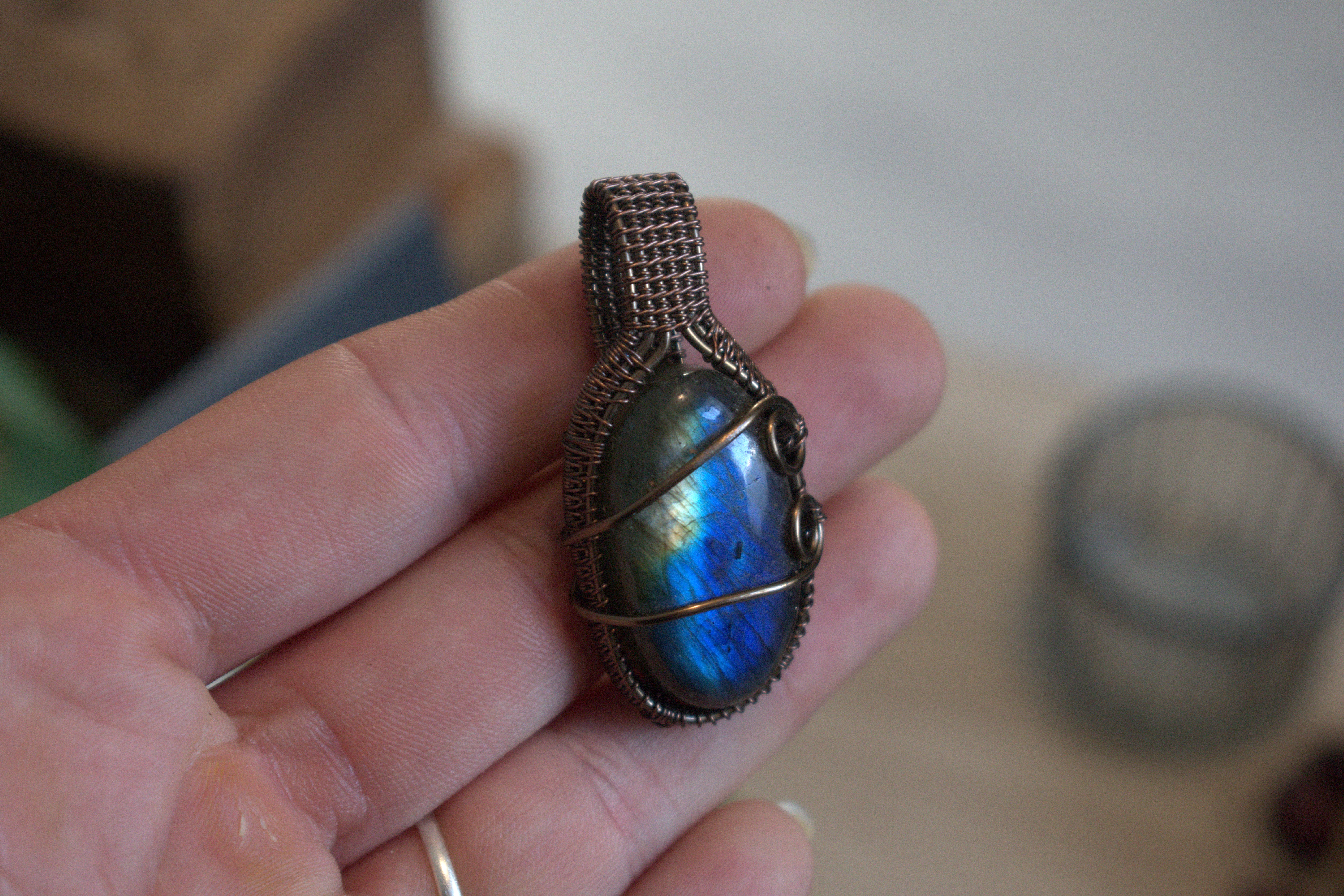 Collier ~Nigelle Hivernale~ Labradorite