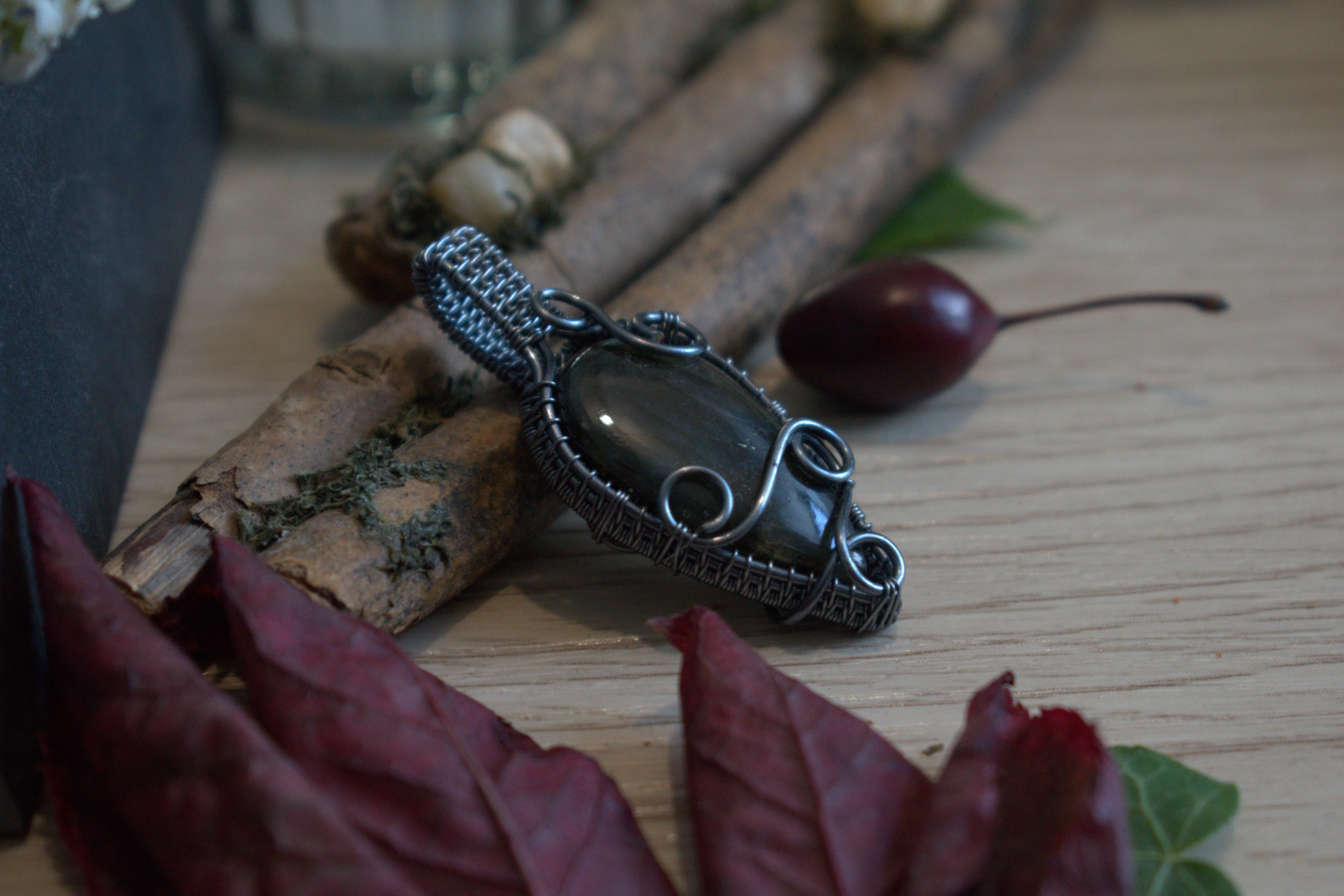 Collier ~Rosée Hivernale~ Labradorite