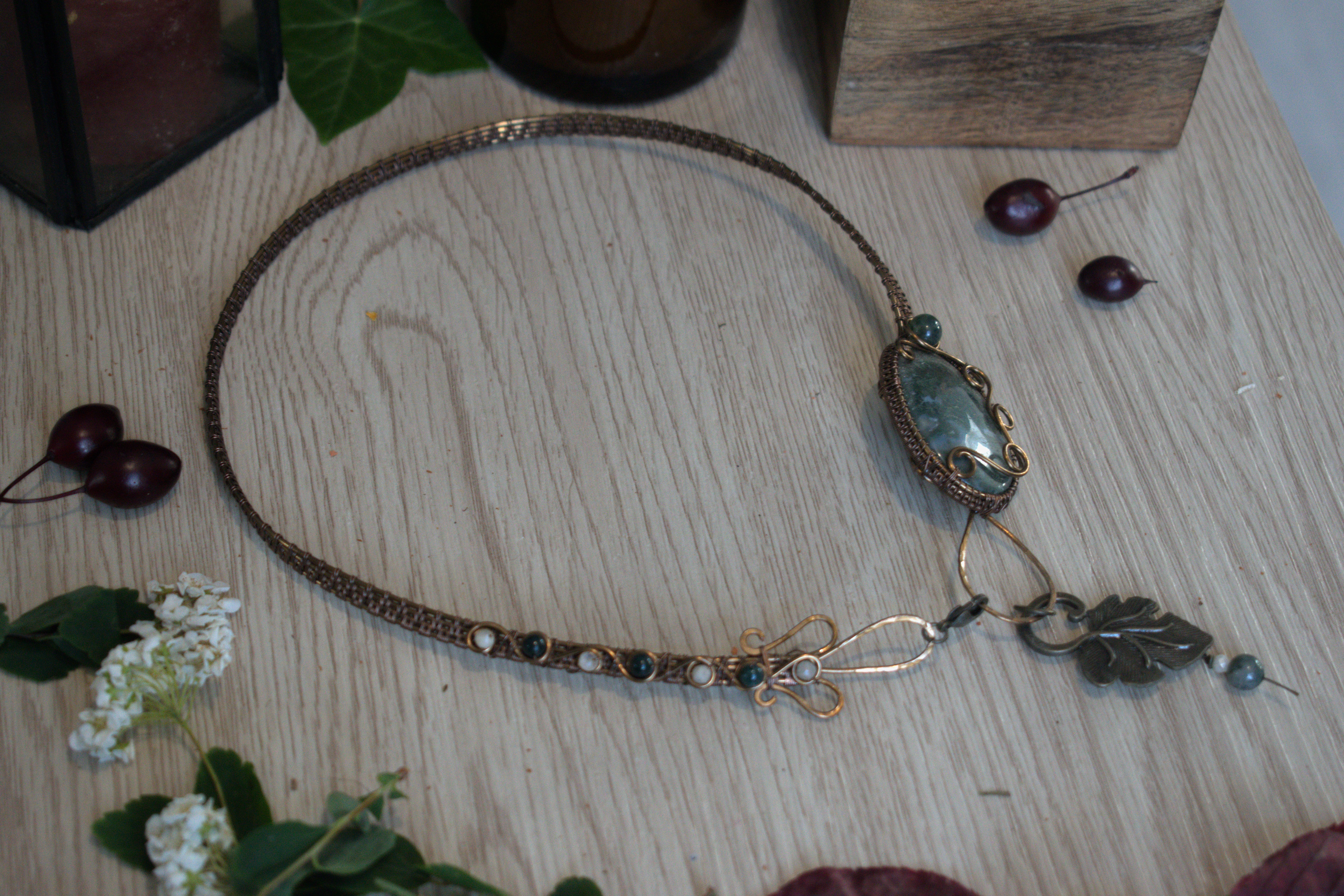 Torque ~Le Trésor des Sous Bois~ Agate Mousse