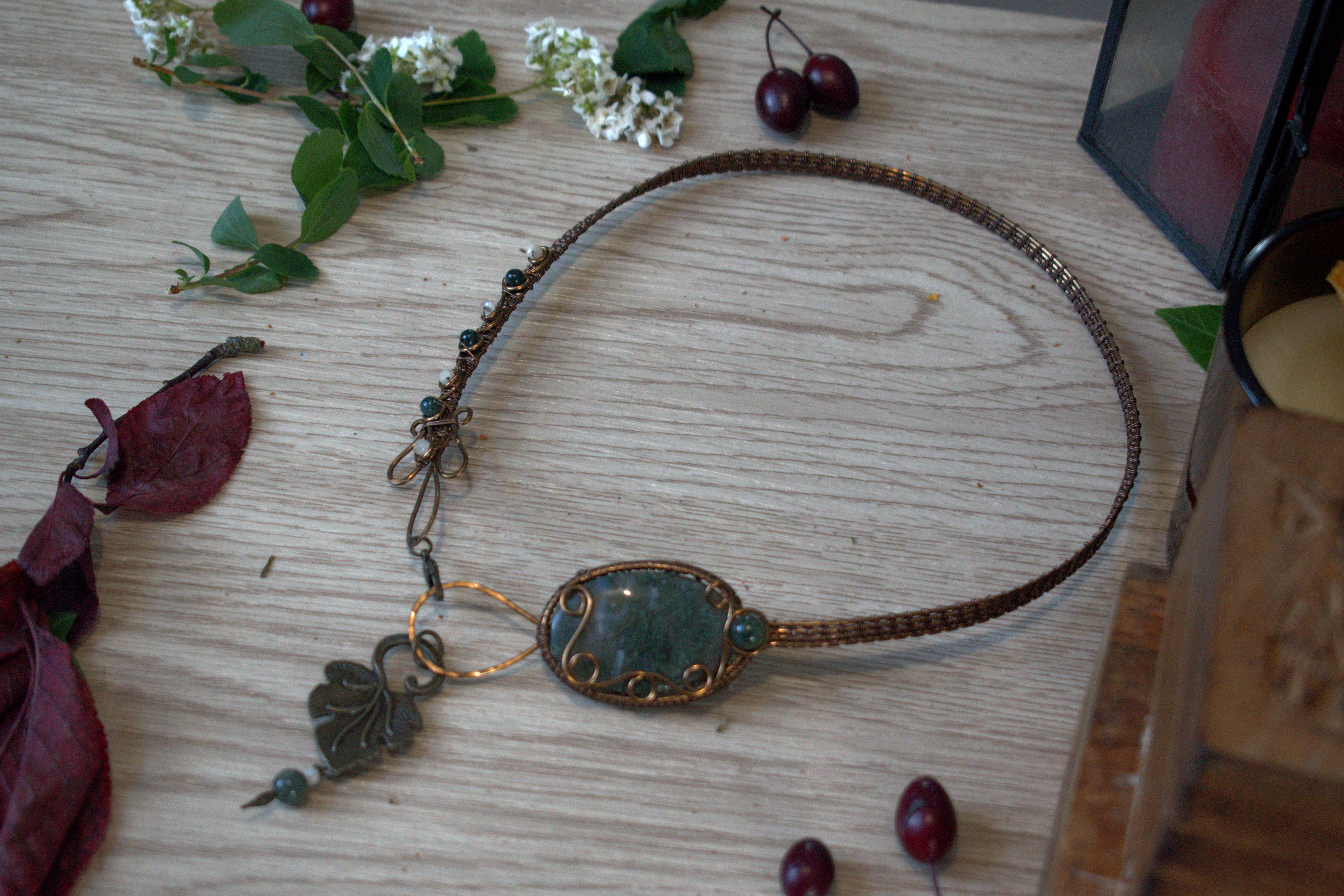 Torque ~Le Trésor des Sous Bois~ Agate Mousse