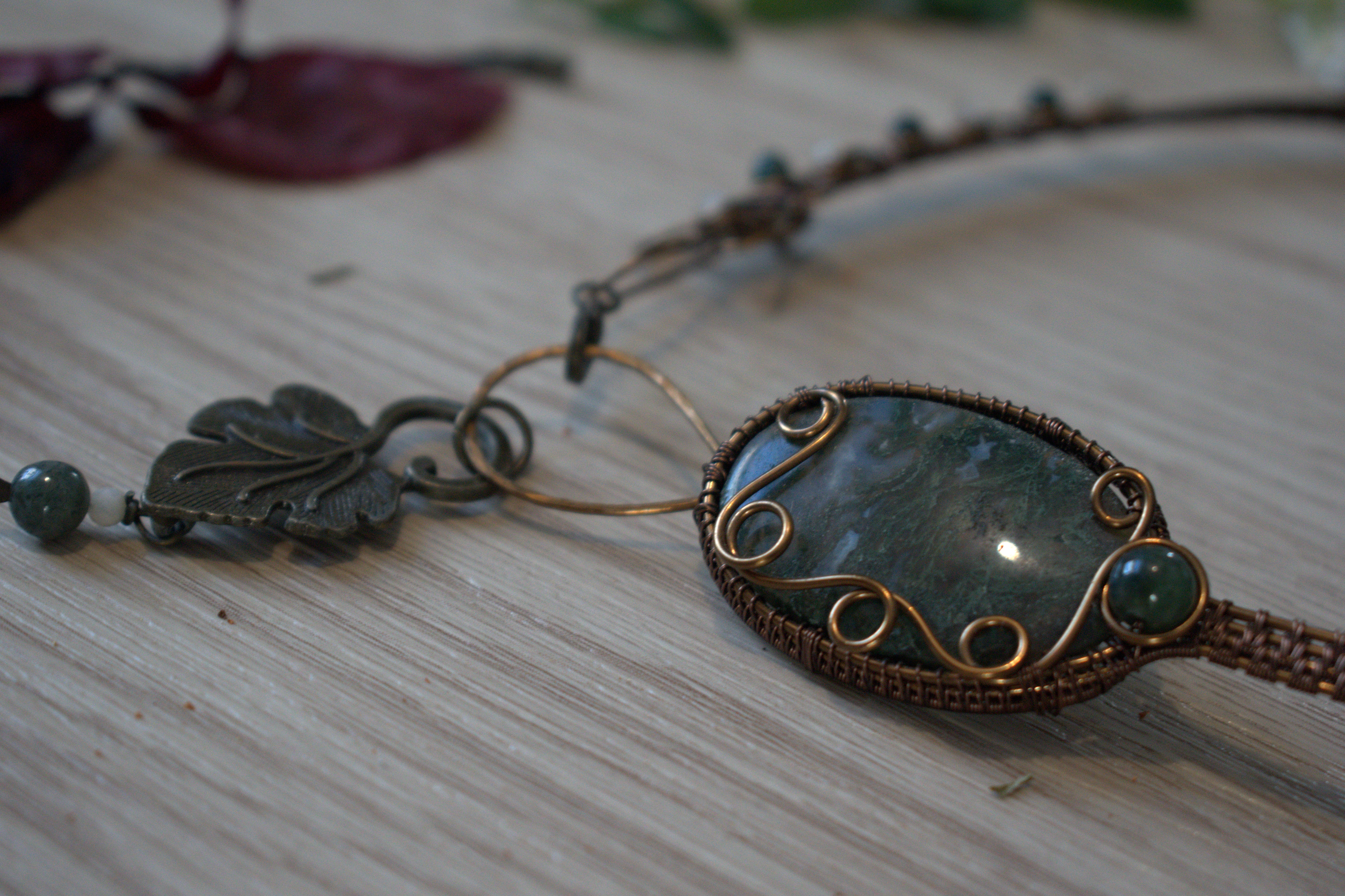 Torque ~Le Trésor des Sous Bois~ Agate Mousse