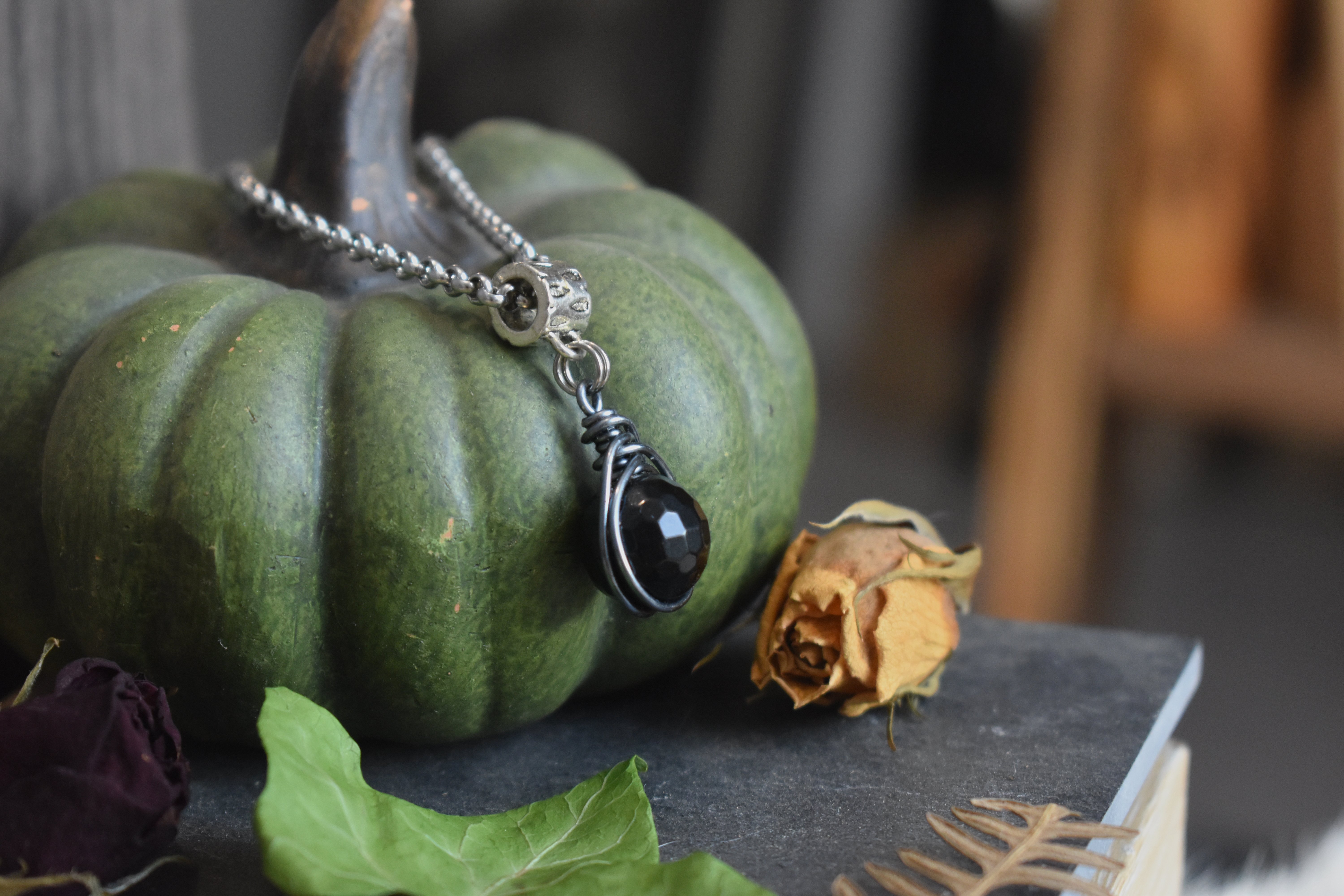 Pendentif ~Orëa~ Onyx Facettée