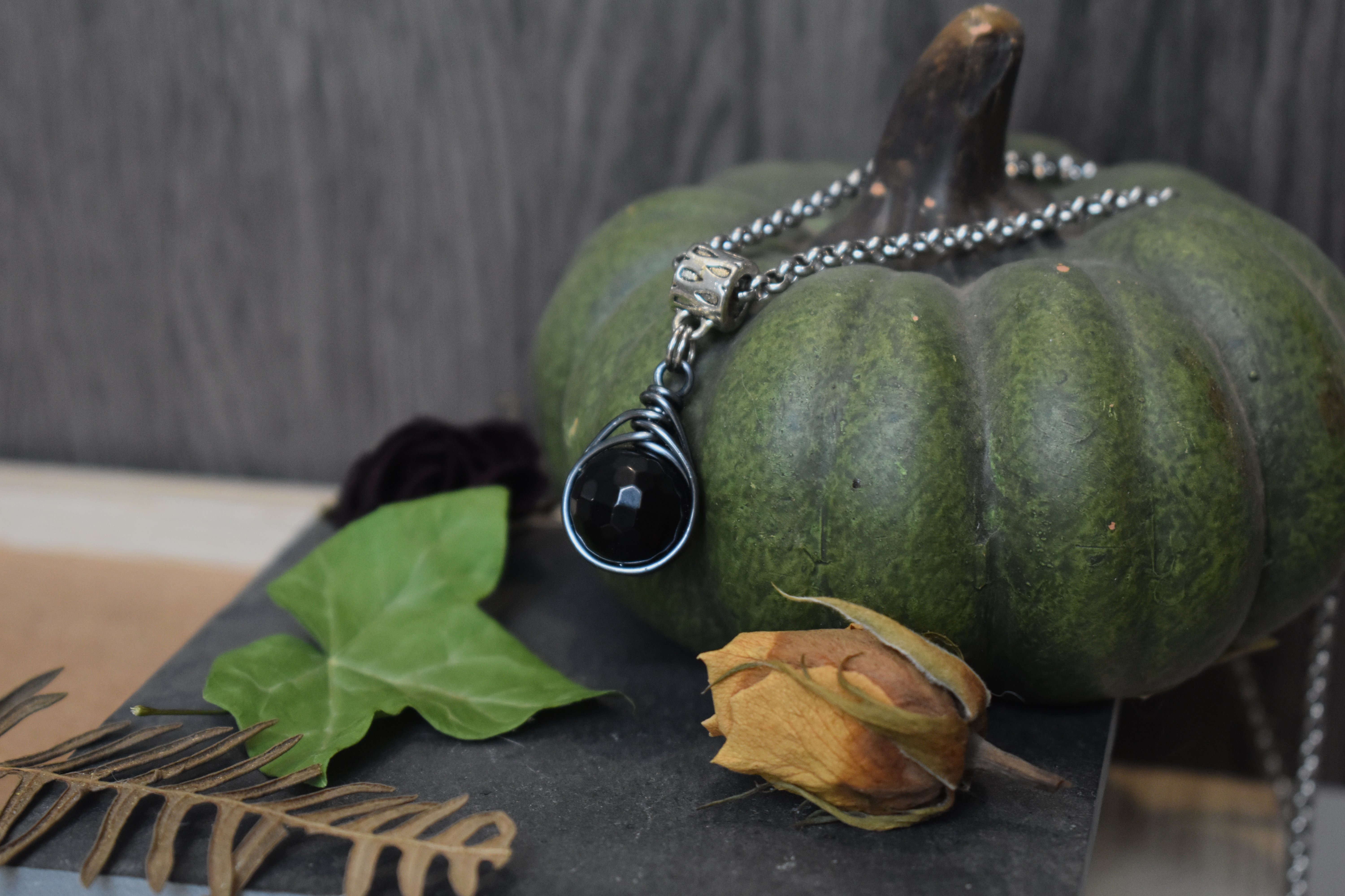 Pendentif ~Orëa~ Onyx Facettée