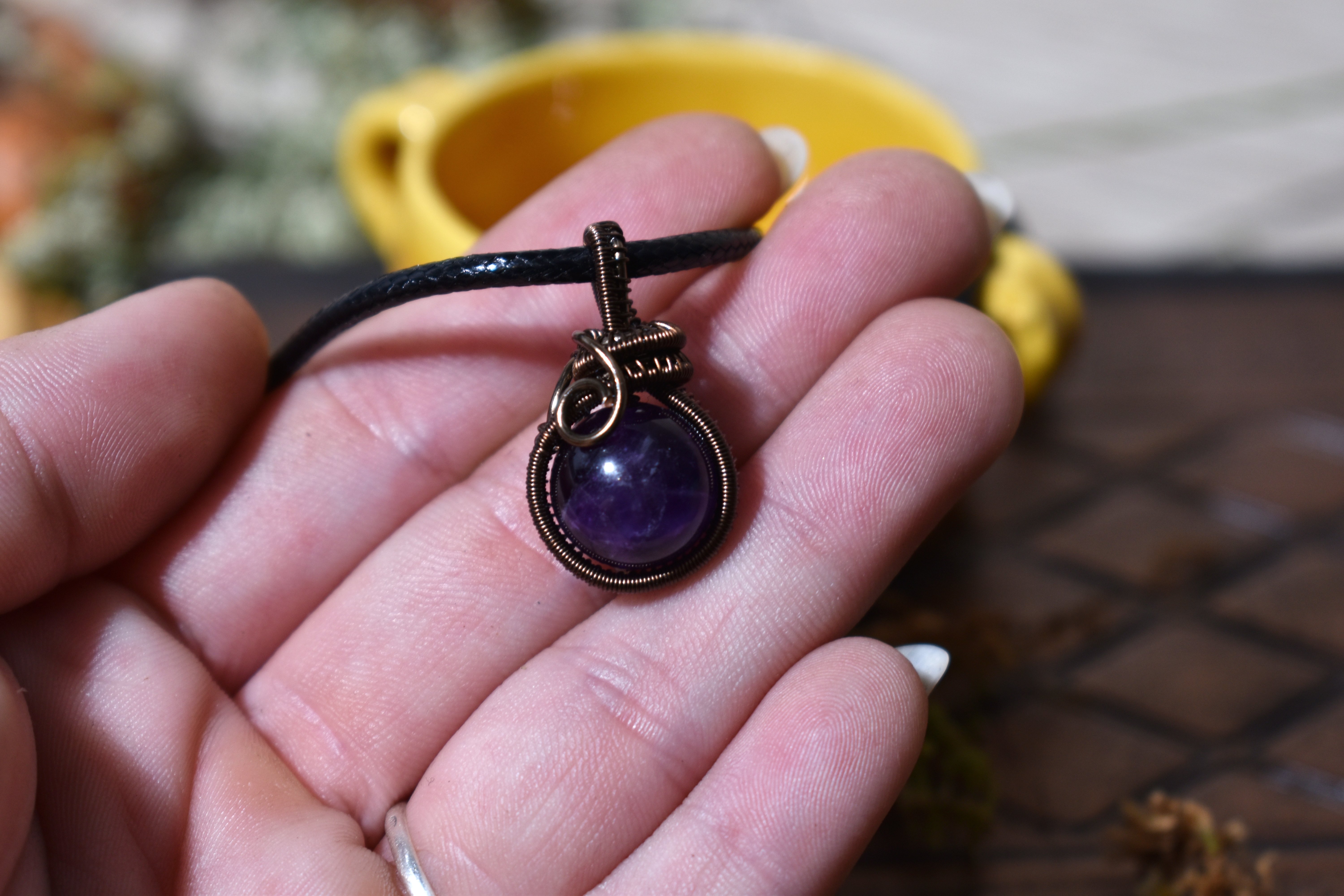 Pendentif ~Lind~ Améthyste 