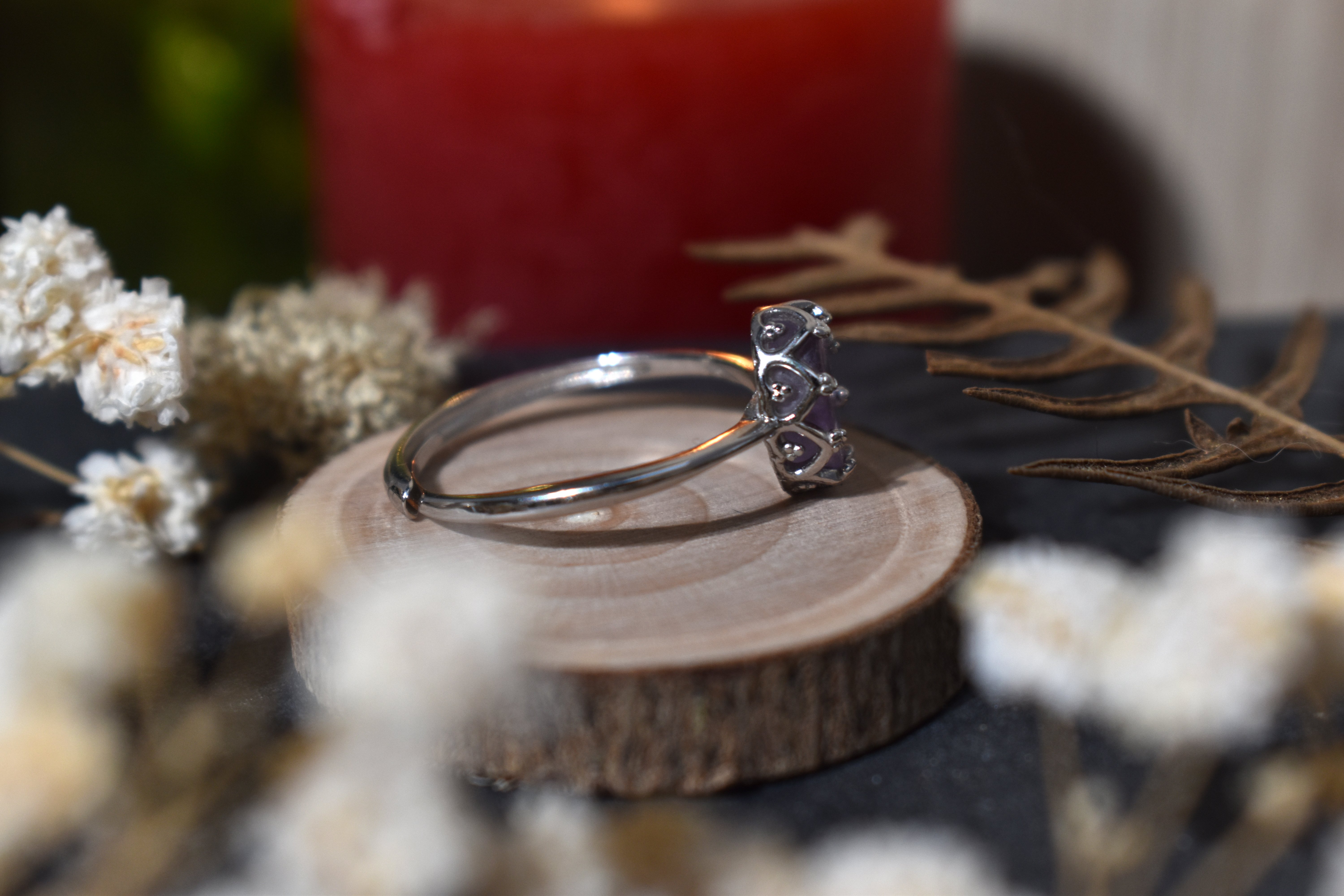 Bague ~Eclat Onirique~ Améthyste 