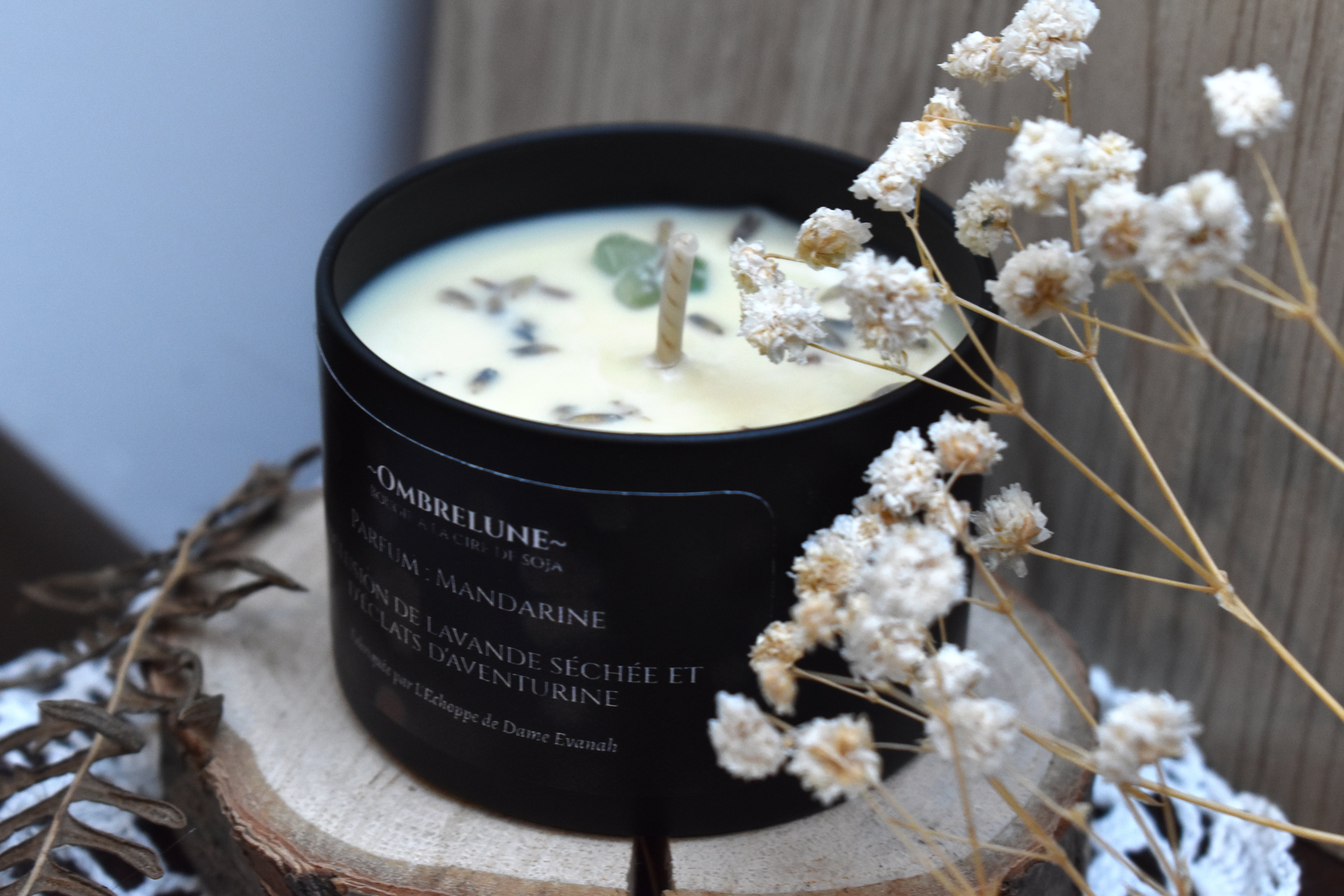 Bougie ~Ombrelune~ Mandarine / 100g