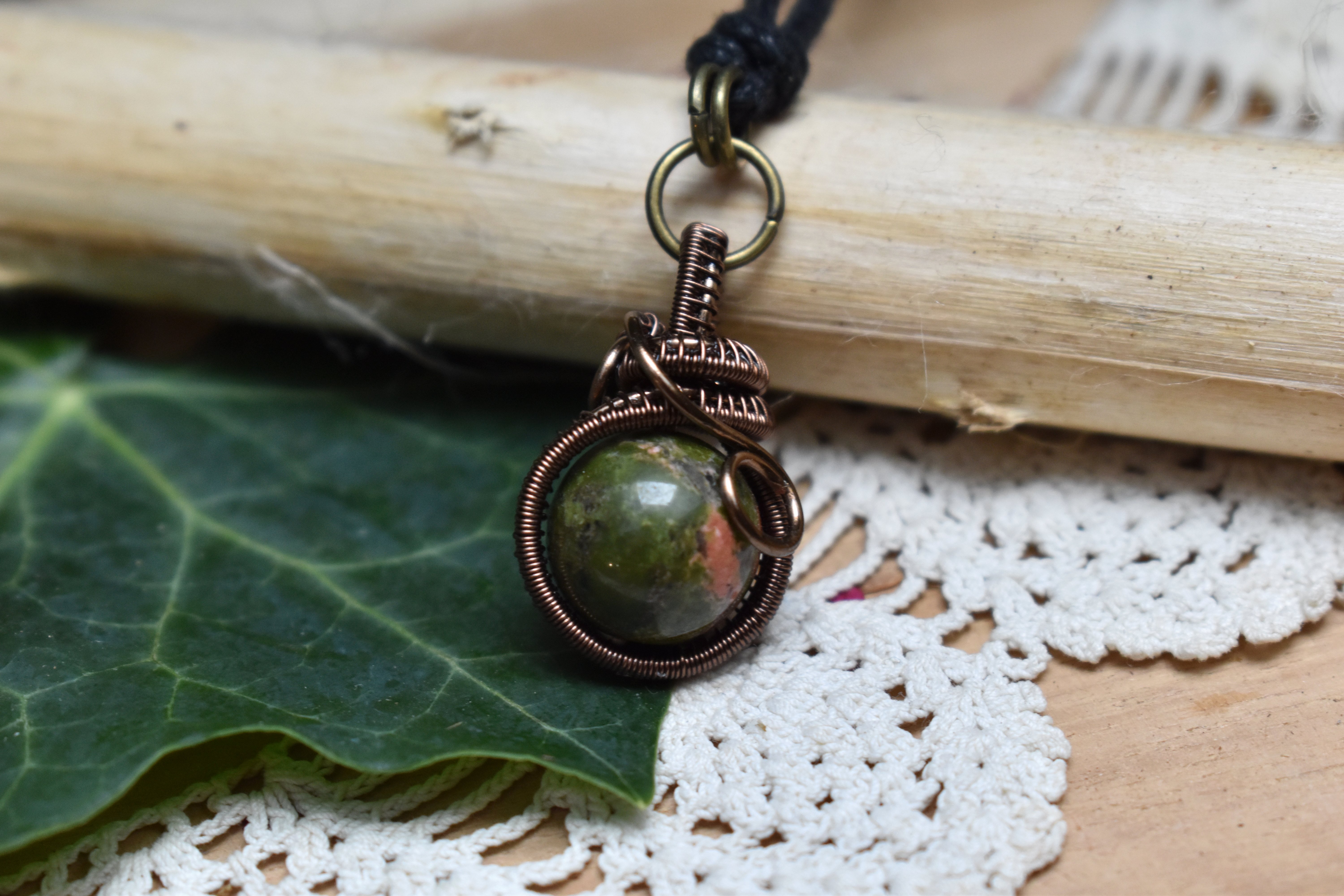 Pendentif ~Fidget~ Unakite