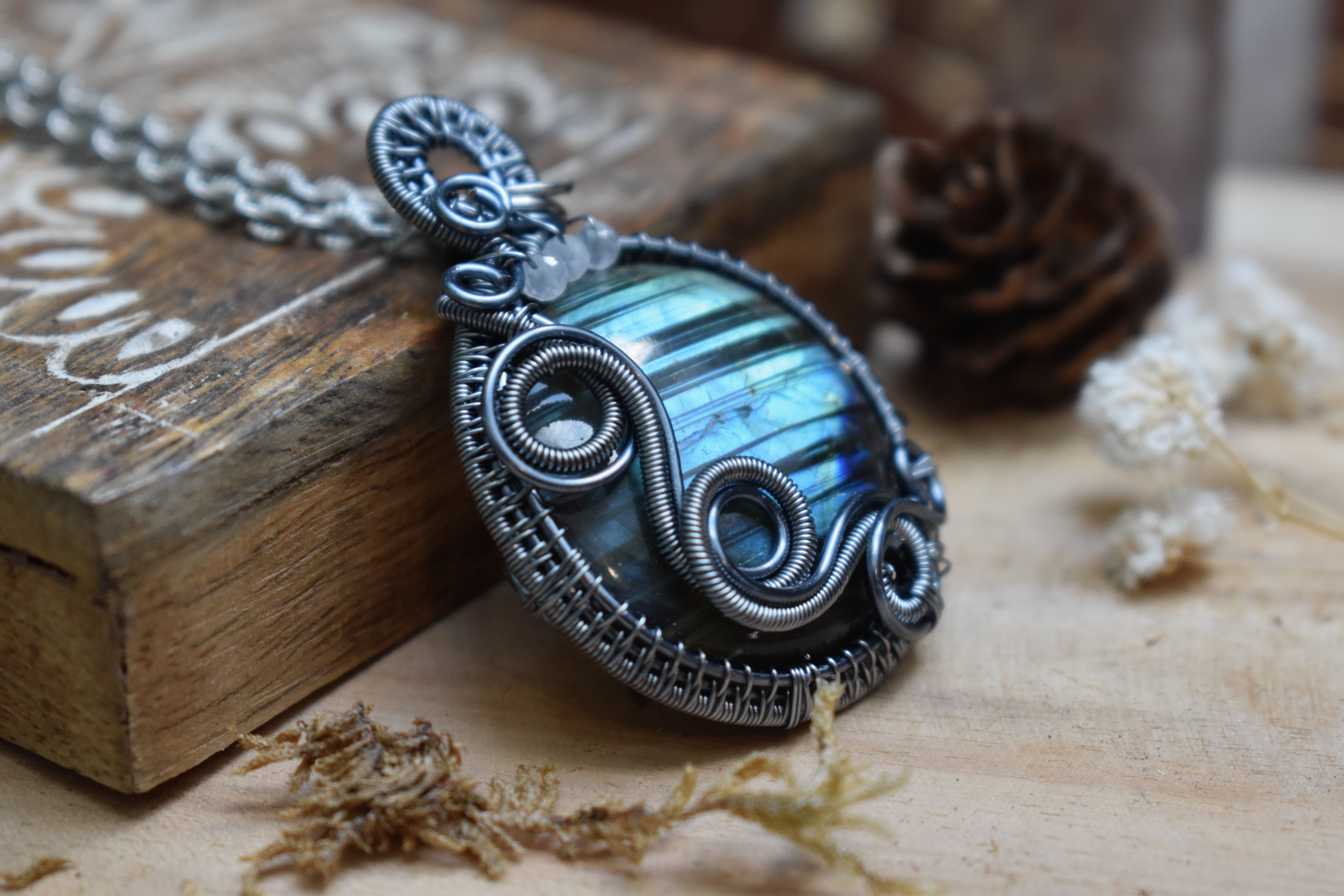 Collier ~Eclat d'Azur~ Labradorite 