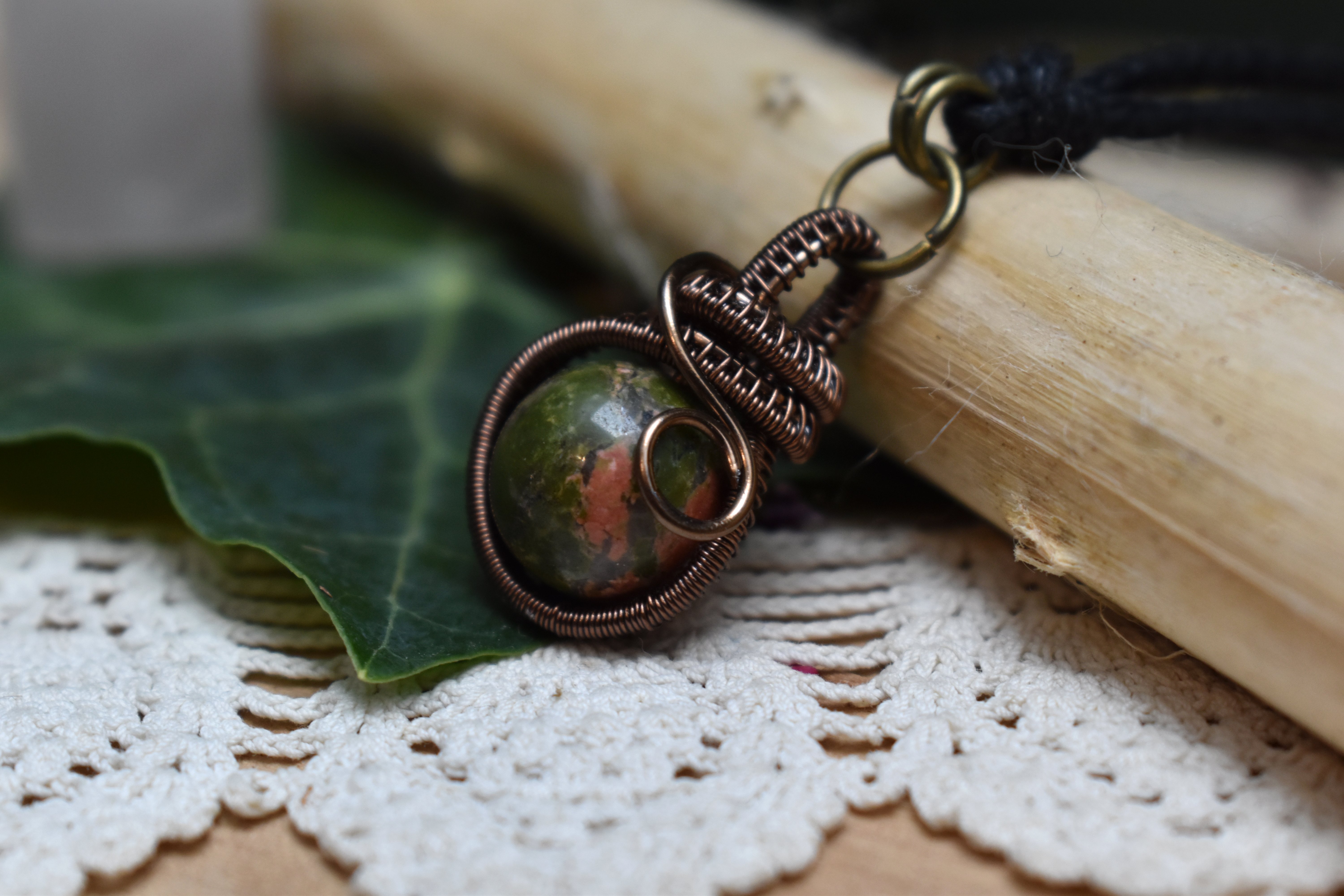 Pendentif ~Fidget~ Unakite