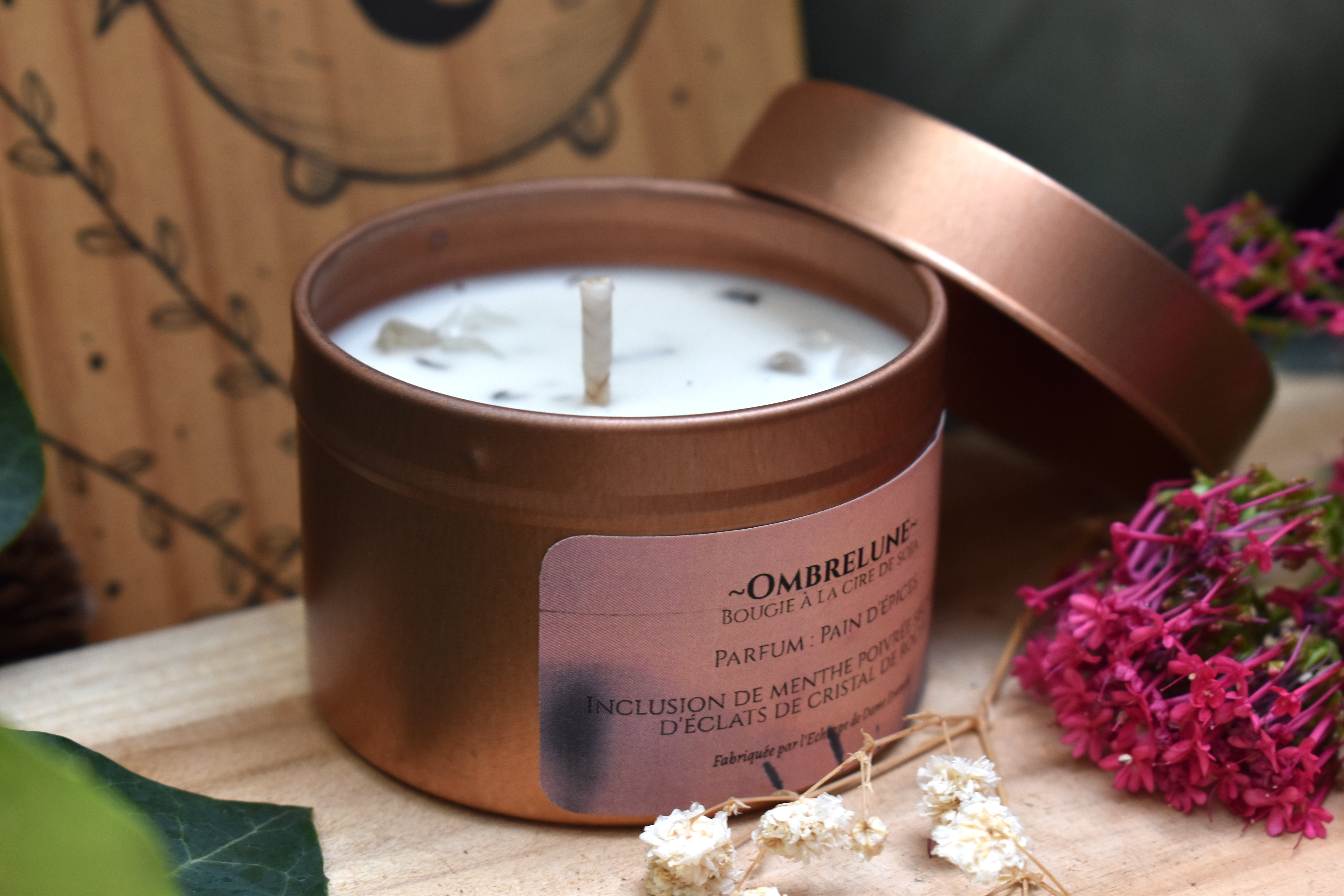 Bougie ~Ombrelune~ Pain d'Epices