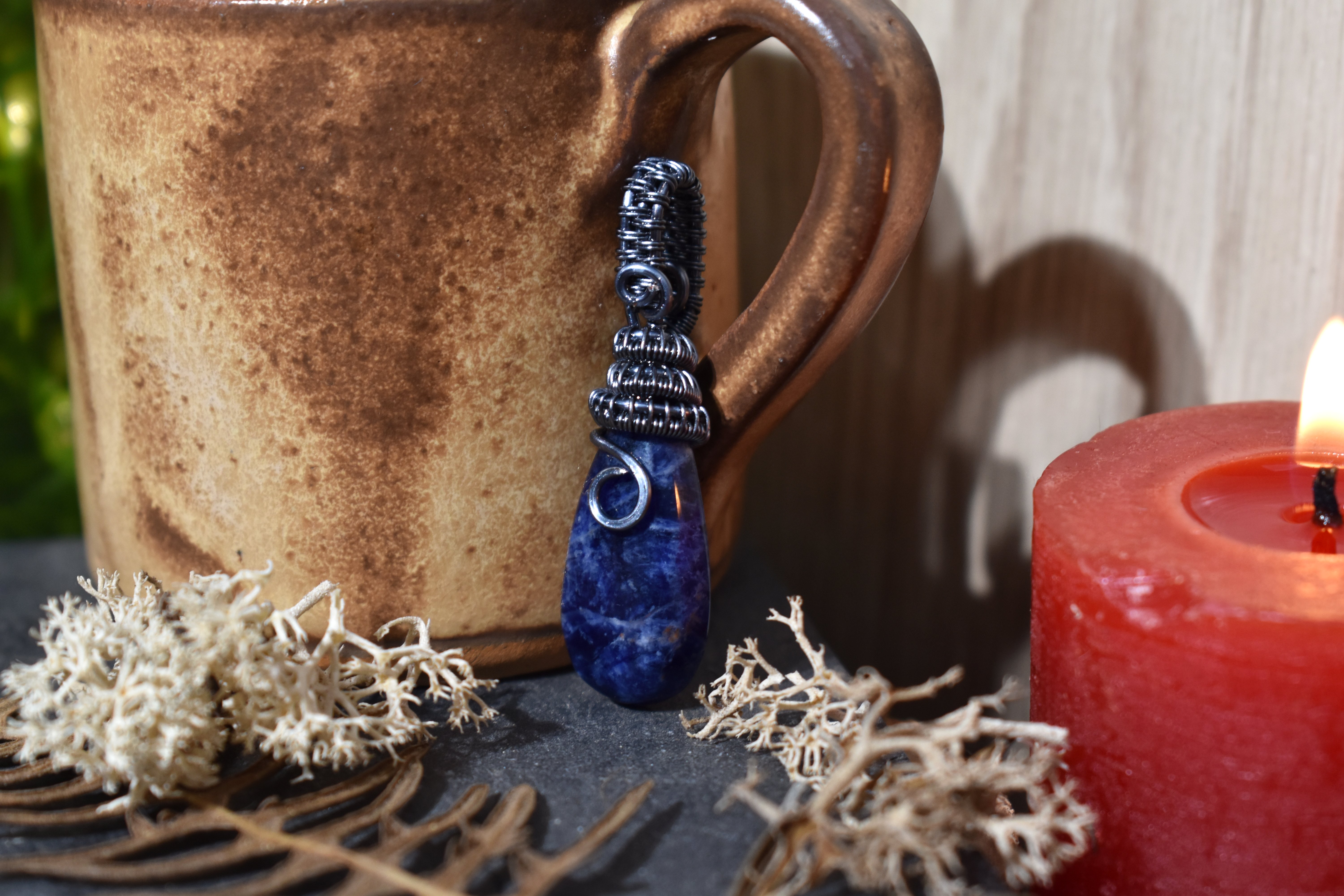 Pendentif ~Gardien du Souffle~ Sodalite