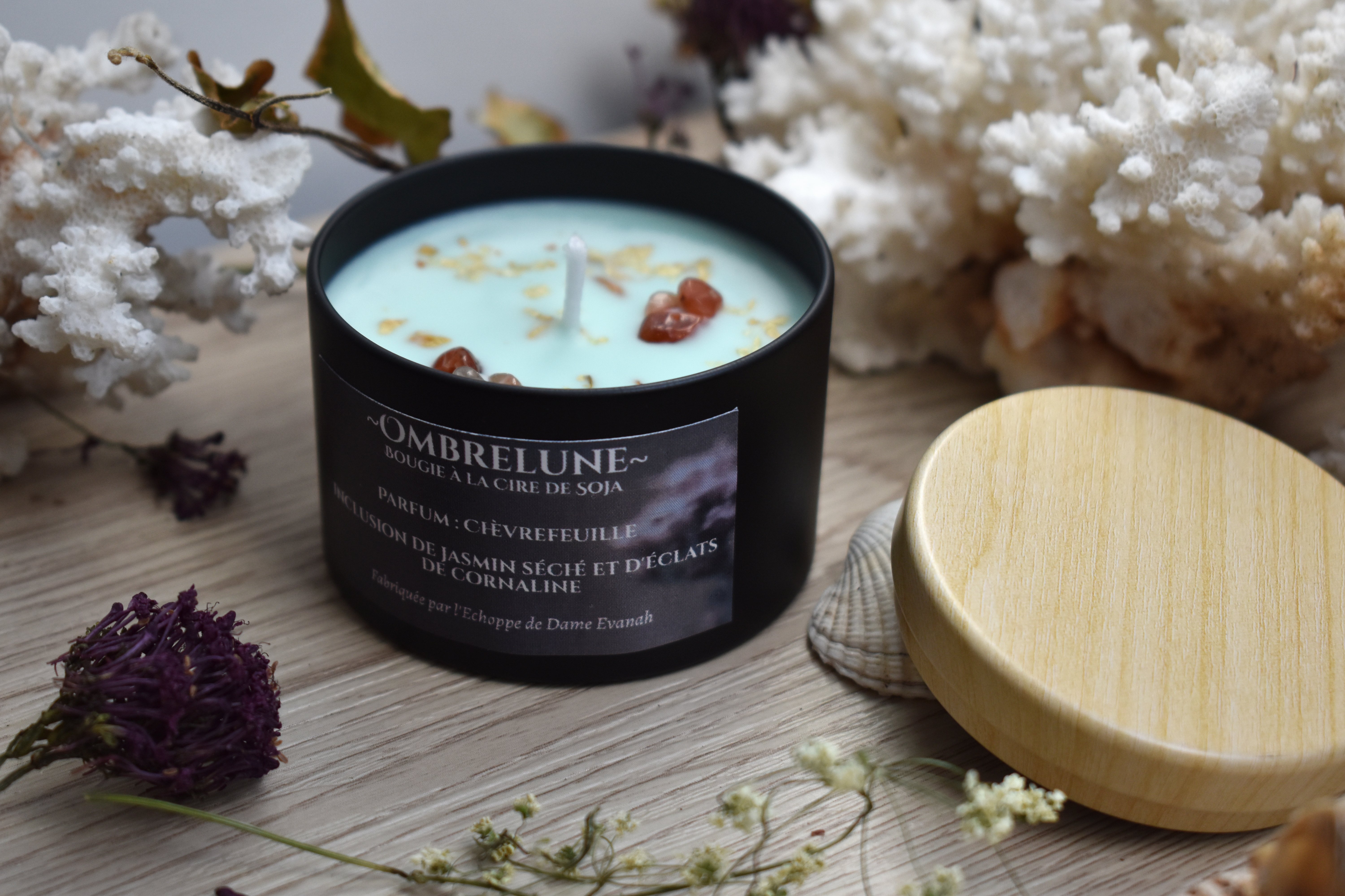 Bougie ~Ombrelune~ Chèvrefeuille / 100g