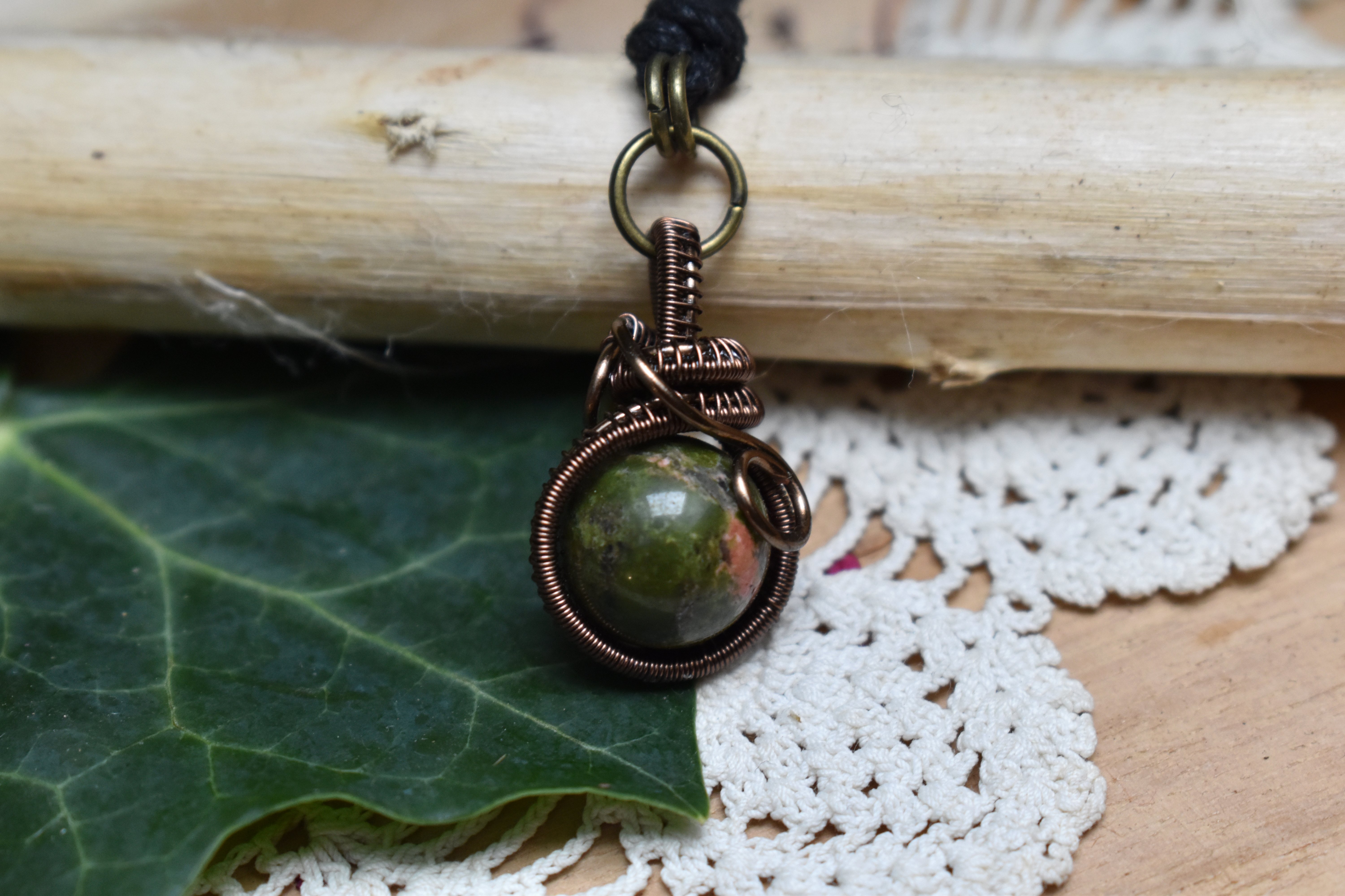 Pendentif ~Fidget~ Unakite