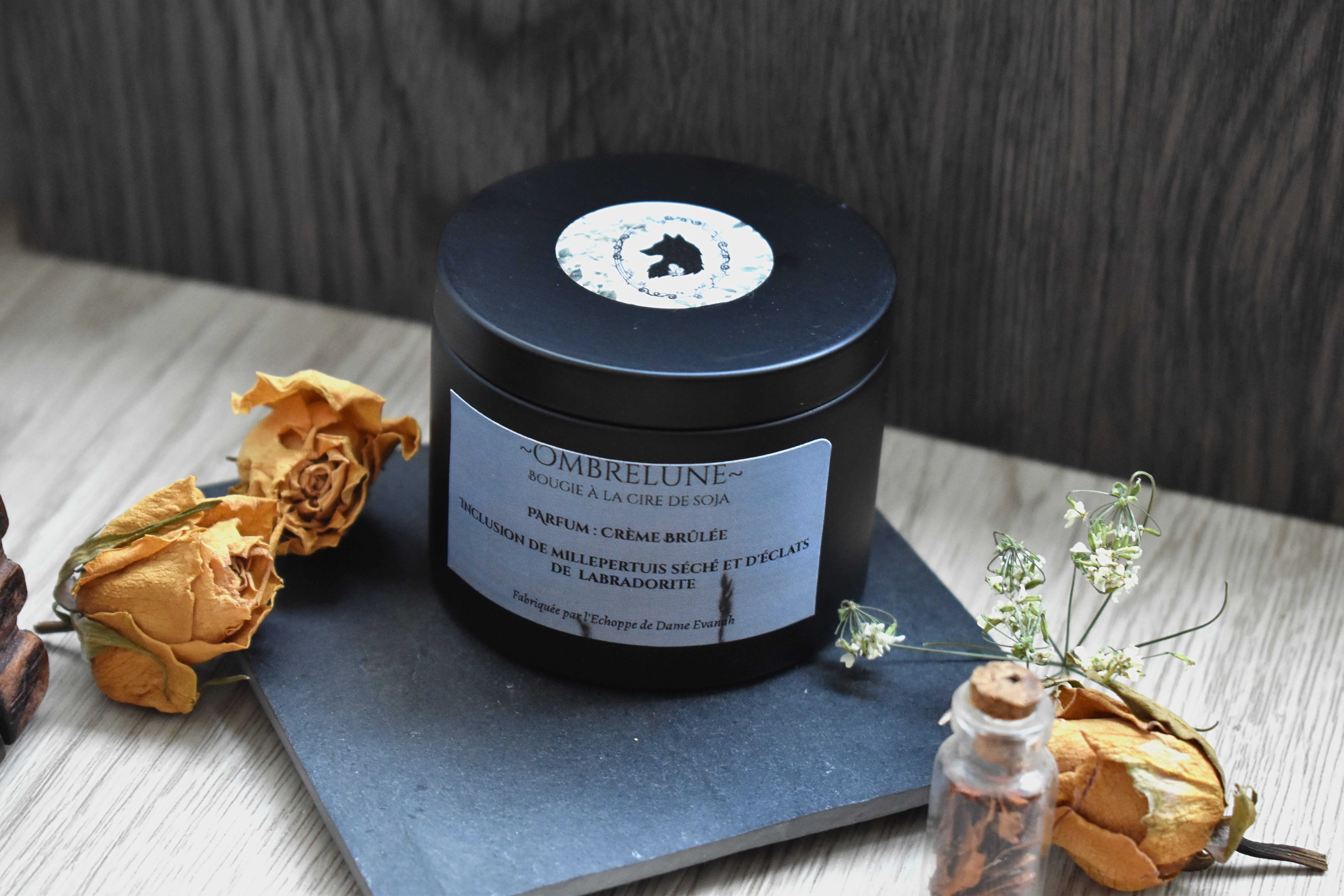 Bougies ~Ombrelune~ Crème Brûlée / 100g